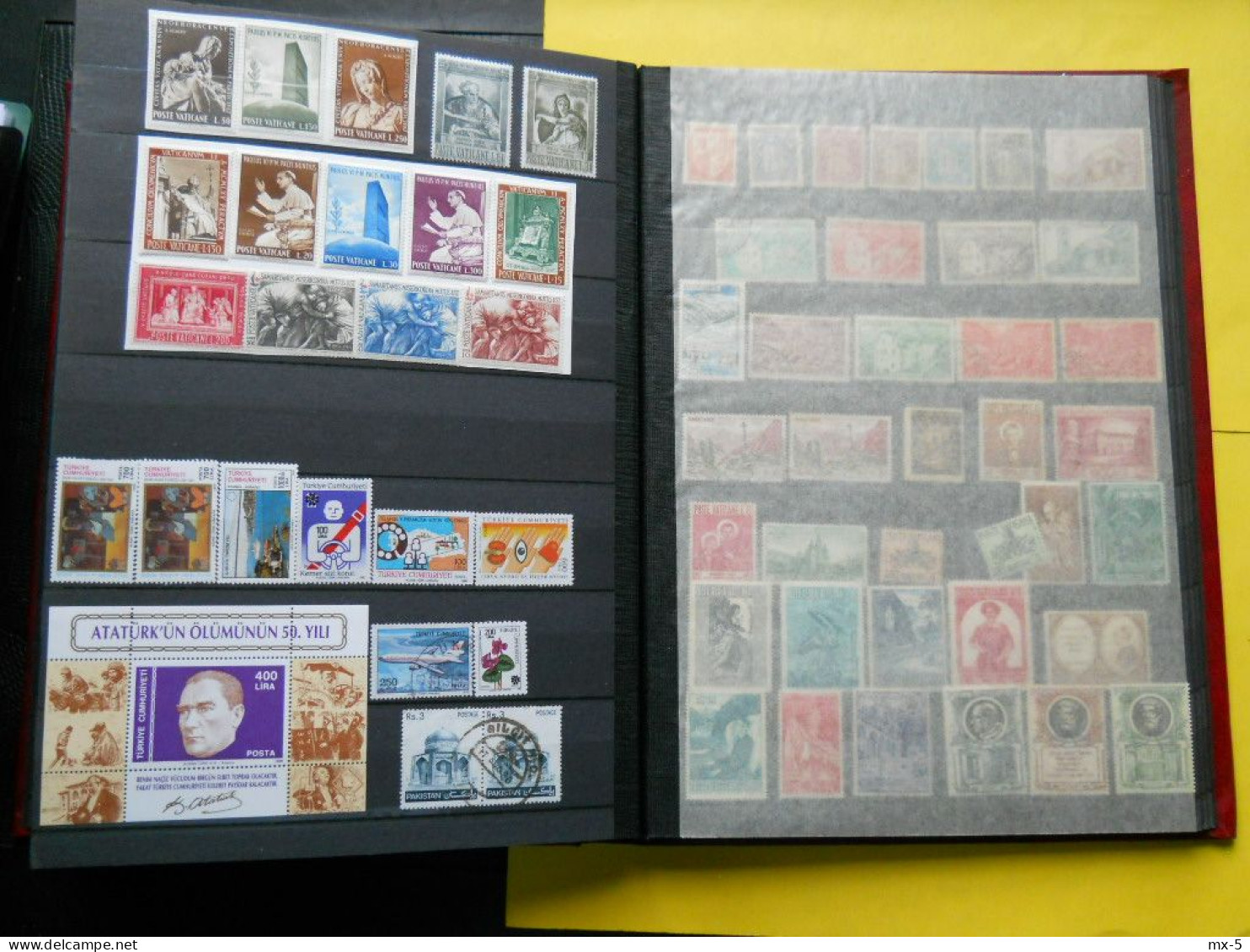 Album ,timbres étrangers dont bel ensemble Chili ,Thaïlande ,Monaco .....24 pages