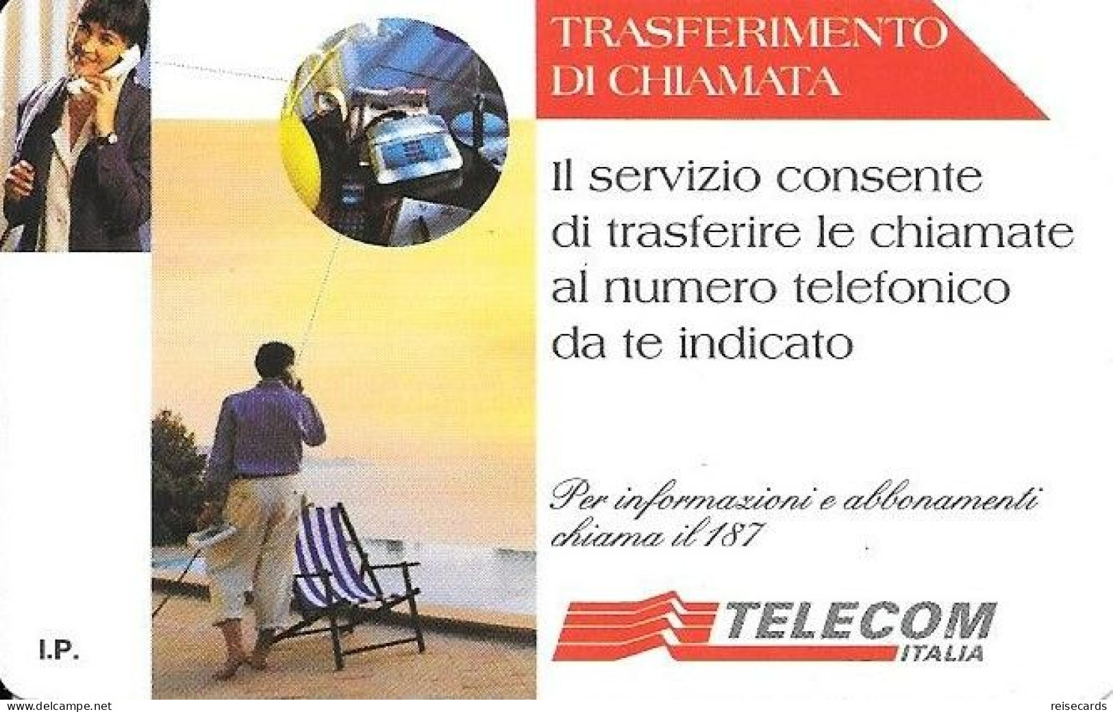 Italy: Telecom Italia - Trasferimento Di Chiamata - Öff. Werbe-TK