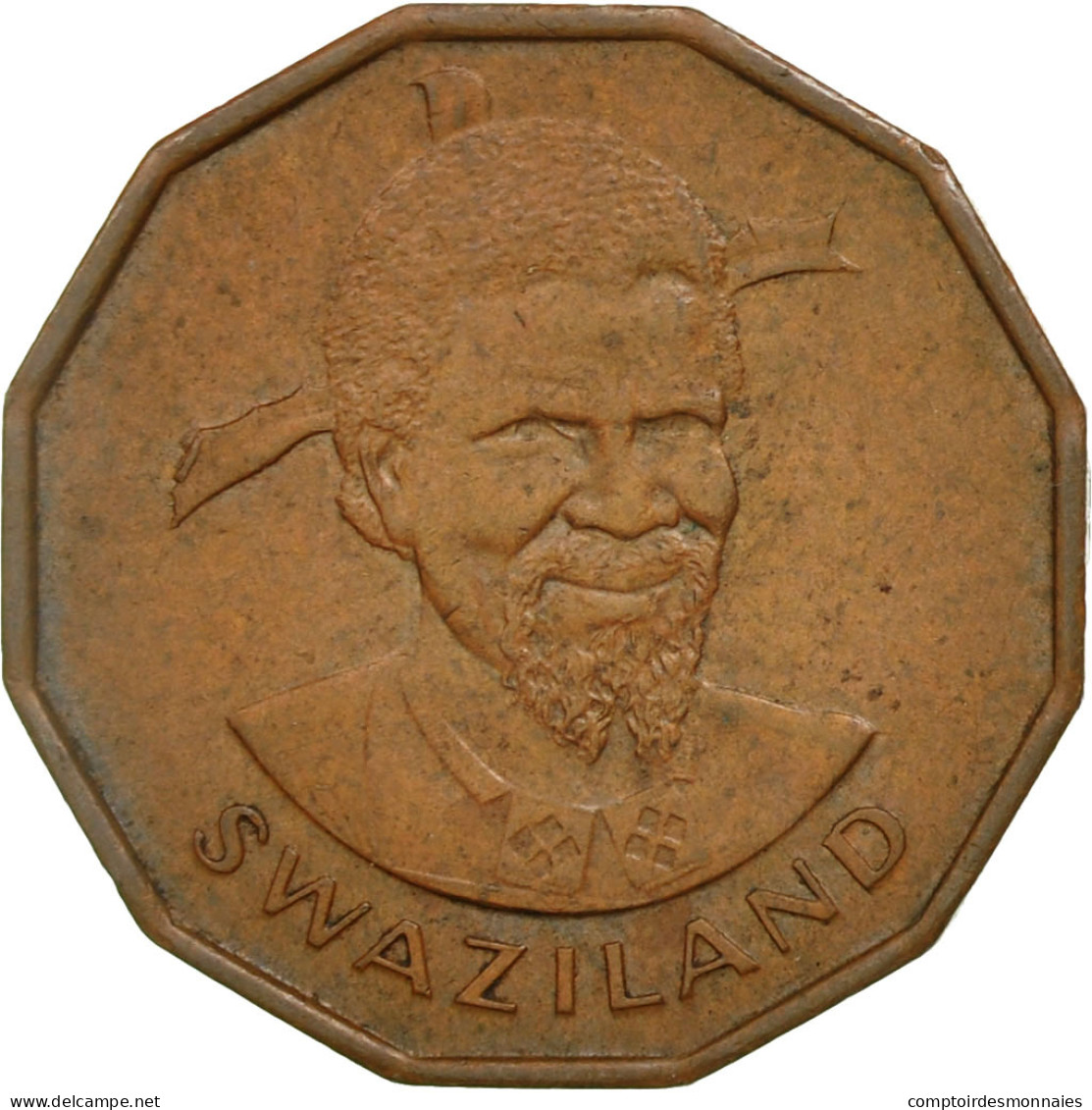 Monnaie, Swaziland, Sobhuza II, Cent, 1974, British Royal Mint, TTB+, Bronze - Swasiland