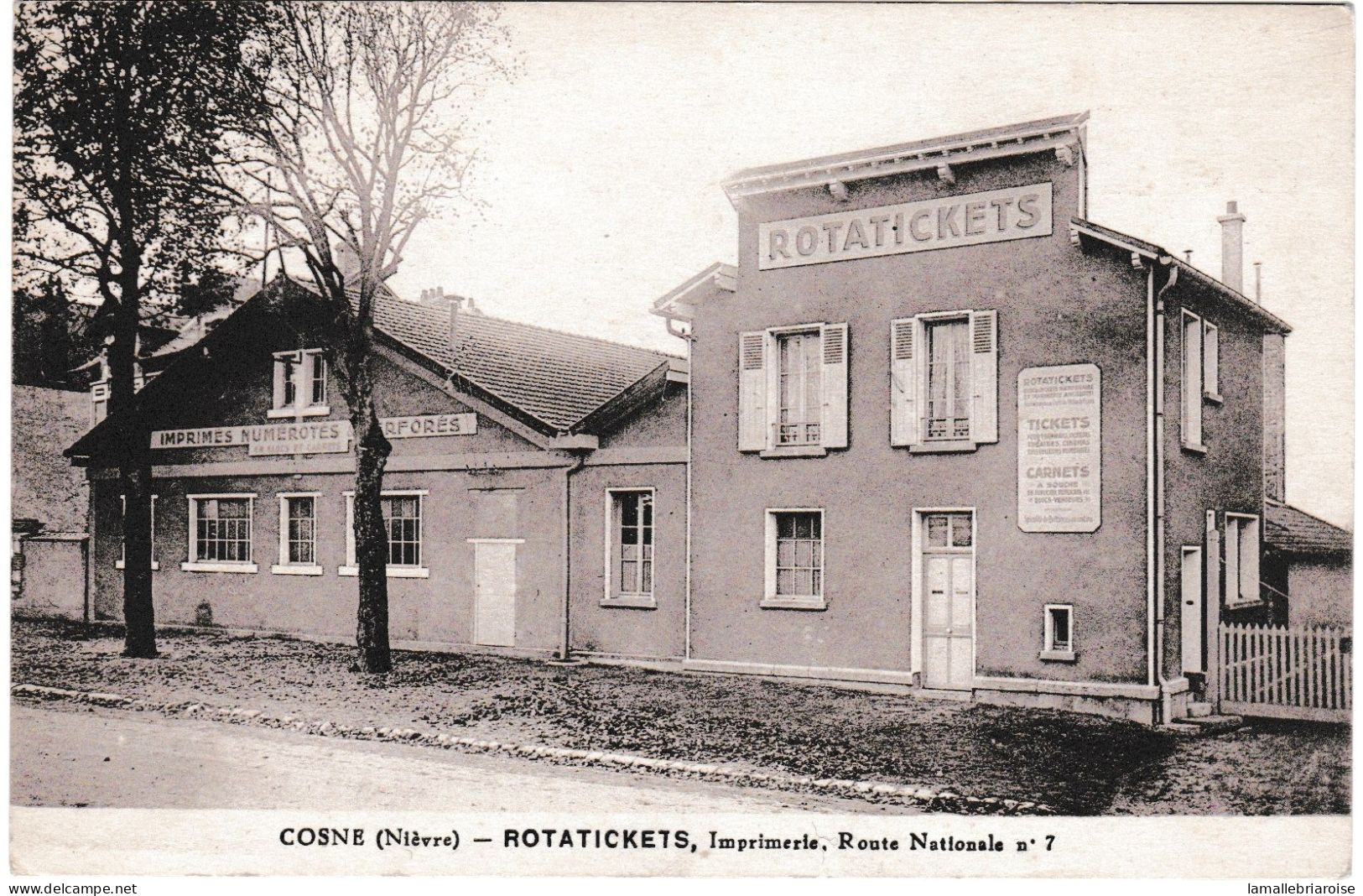 58, Cosne, ROTATICKETS, Imprimerie, Route Nationale 7, RN7 - Cosne Cours Sur Loire