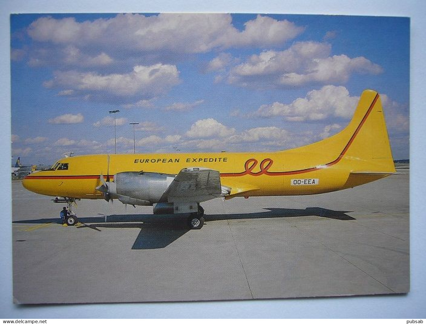 Avion / Airplane / EUROPEAN EXPEDITE / Convair CV 580 / Registered As OO-EEA - 1946-....: Ere Moderne