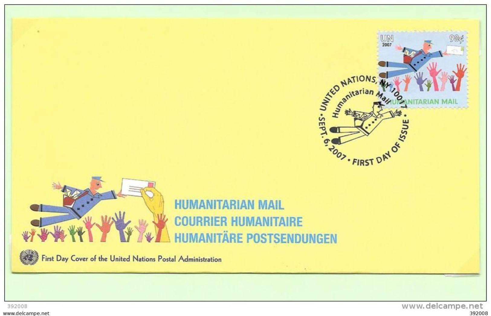 2007 - 1039 - Courrier Humanitaire - 36 - FDC