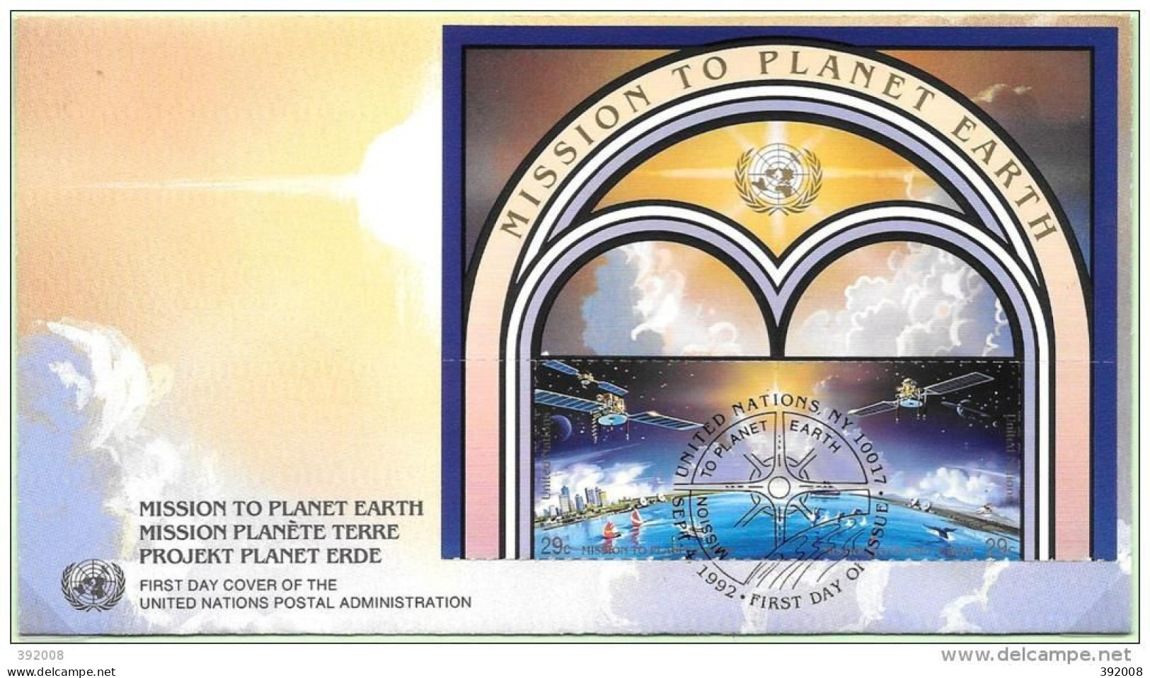 1991 - 613 / 614- Année Internationale De L'espace - 31 - FDC