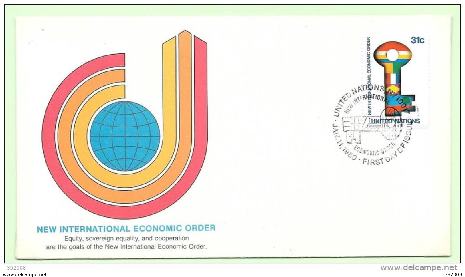 1980 - 309 - Nouvel Ordre économique Internationale - 25 - FDC