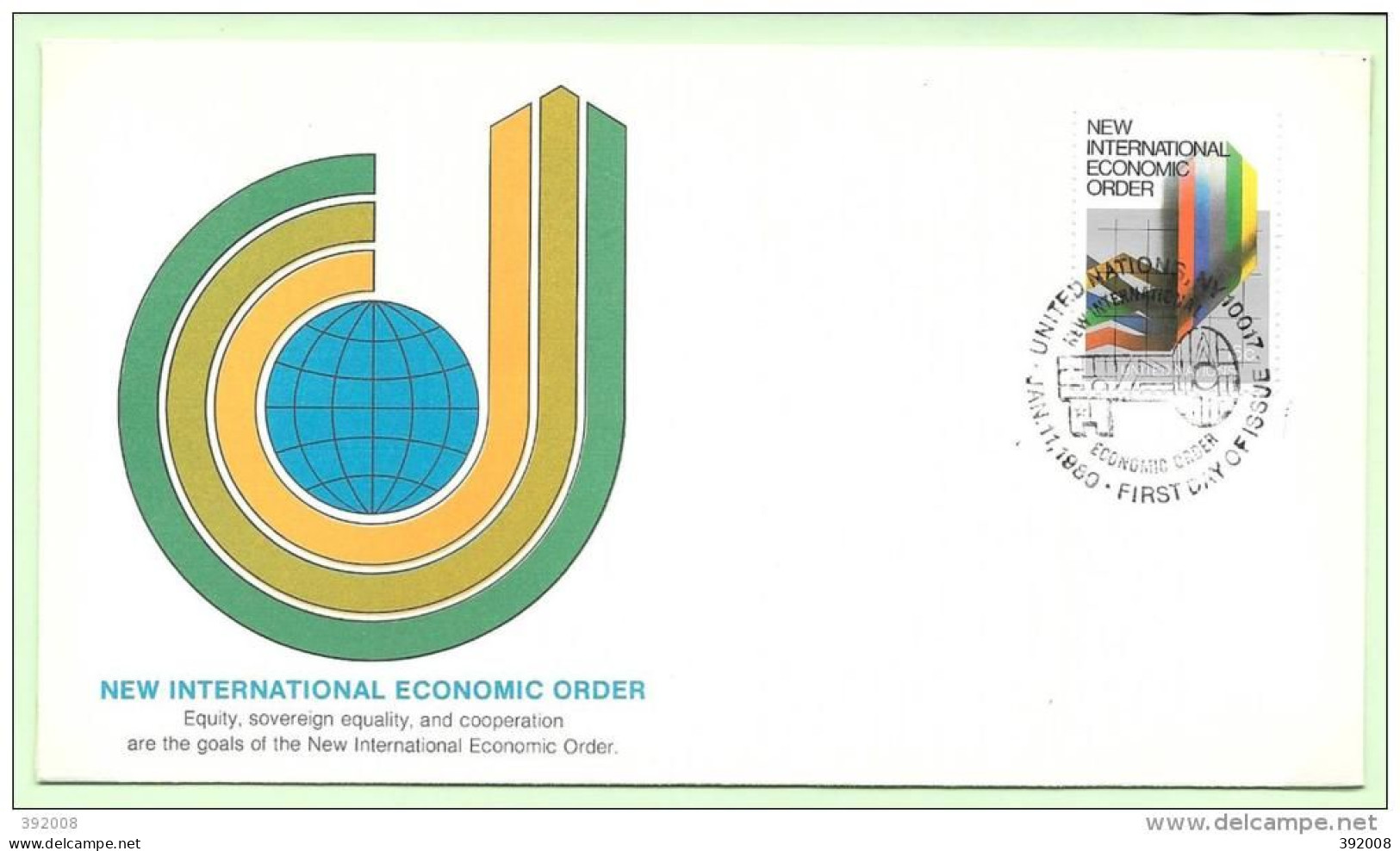 1980 - 308 - Nouvel Ordre économique Internationale - 25 - FDC