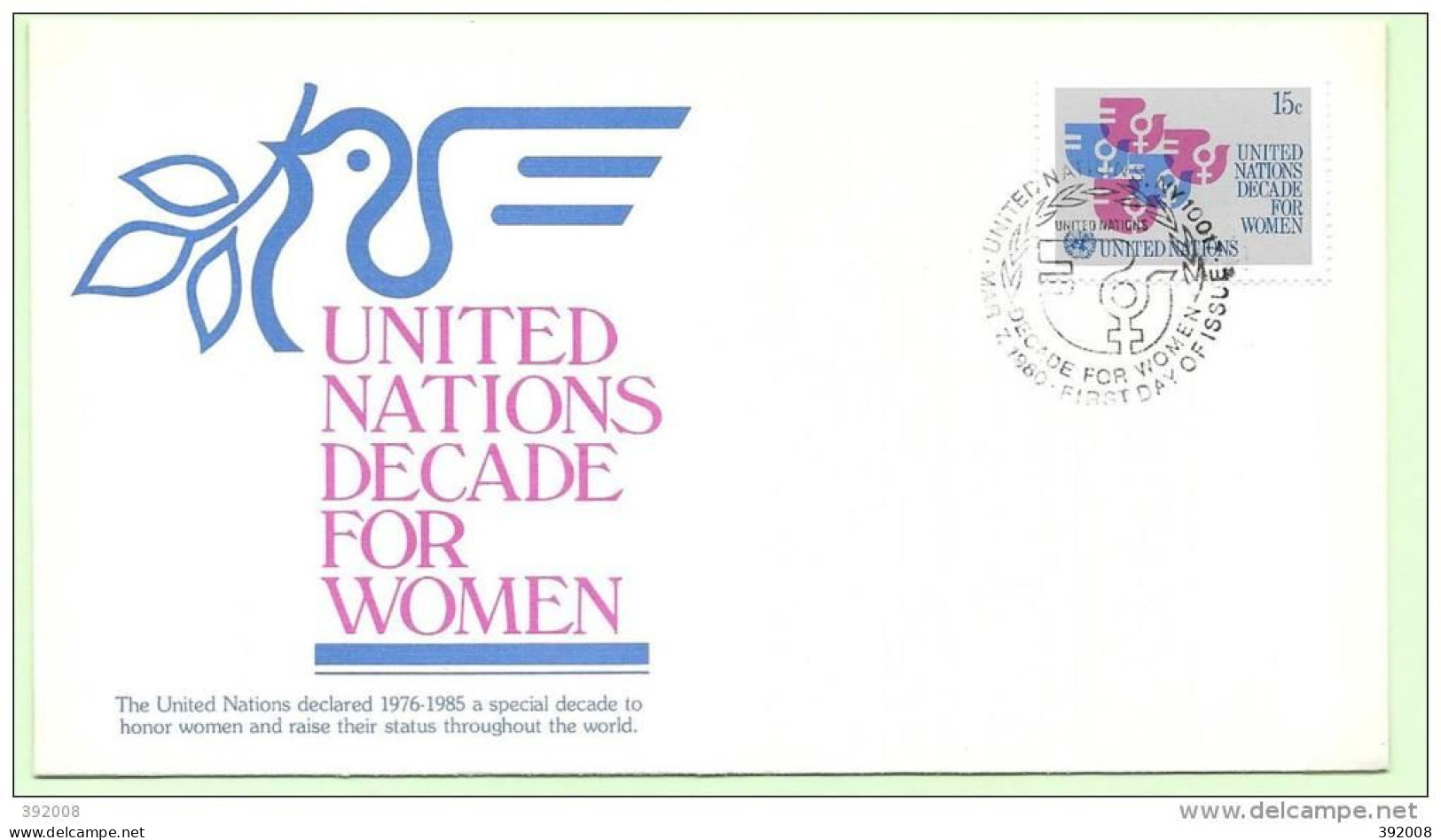 1980 - 310 - Décennie Pour La Femme - 25 - FDC