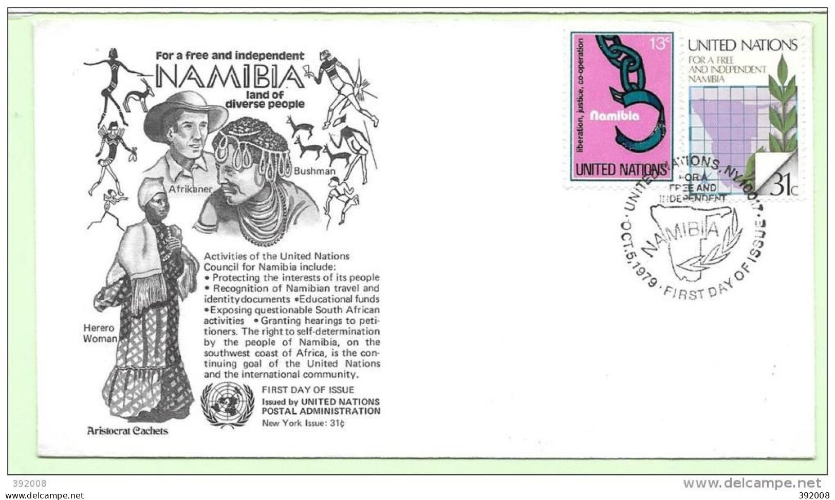 1979 - 305 - Namibie - 25 - 3 - FDC