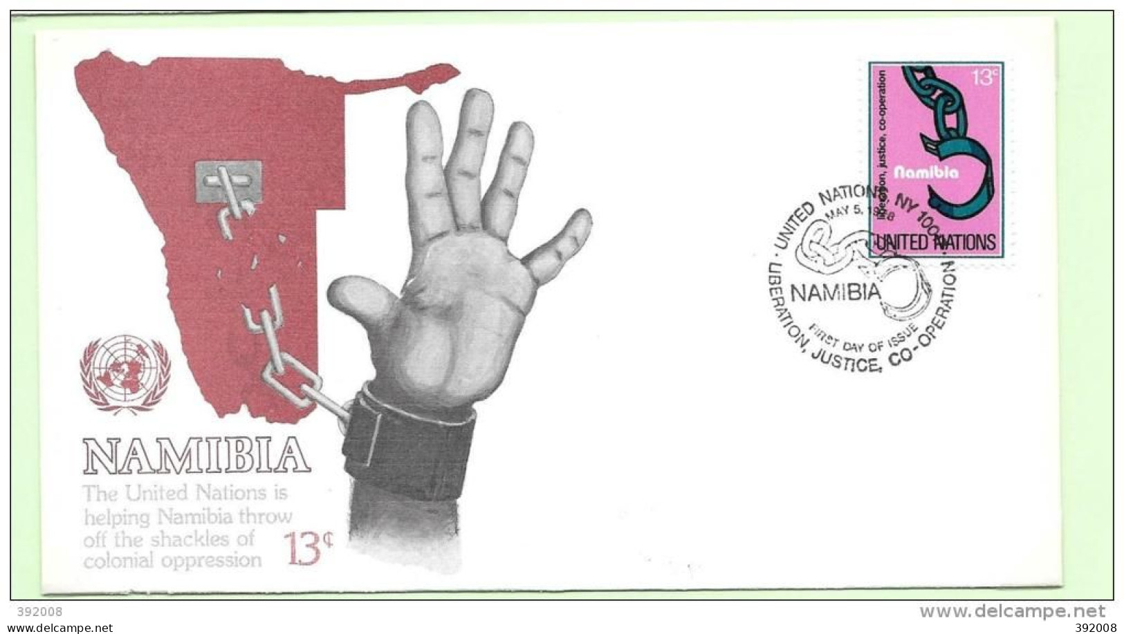1978 - 288 - Namibie - 20 - 1 - FDC