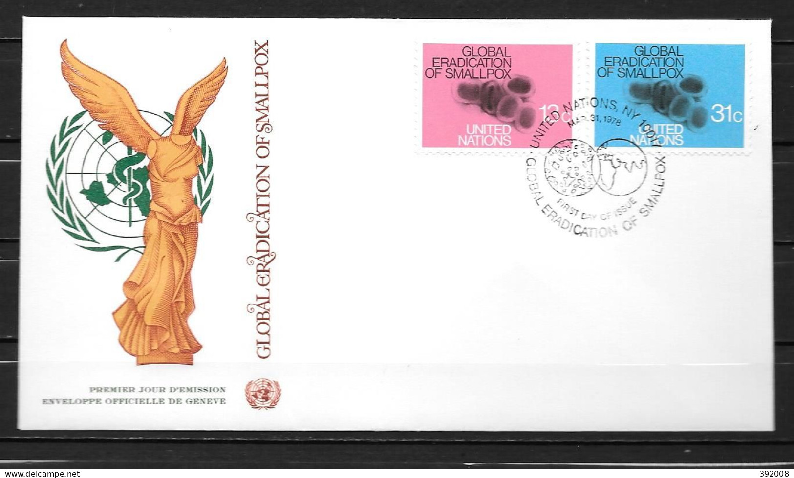 1978 - 286 / 287 - Eradication De La Variole - 19 - FDC