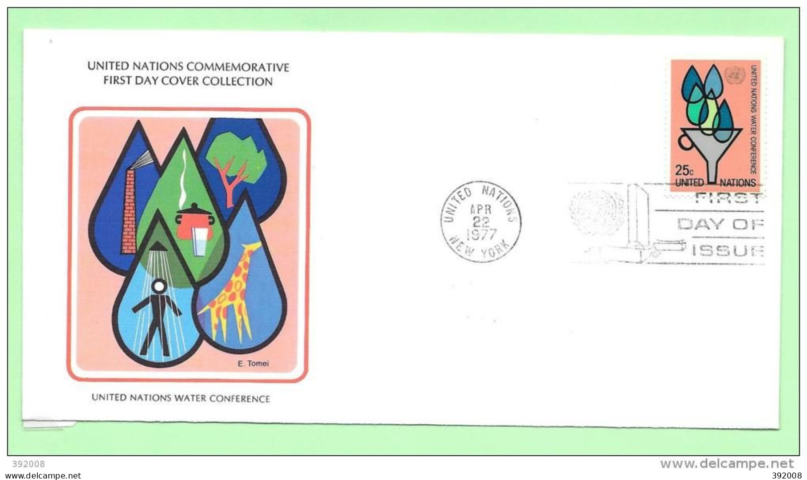 1977 - 276 - Conférence Sur L'eau - 15 - FDC