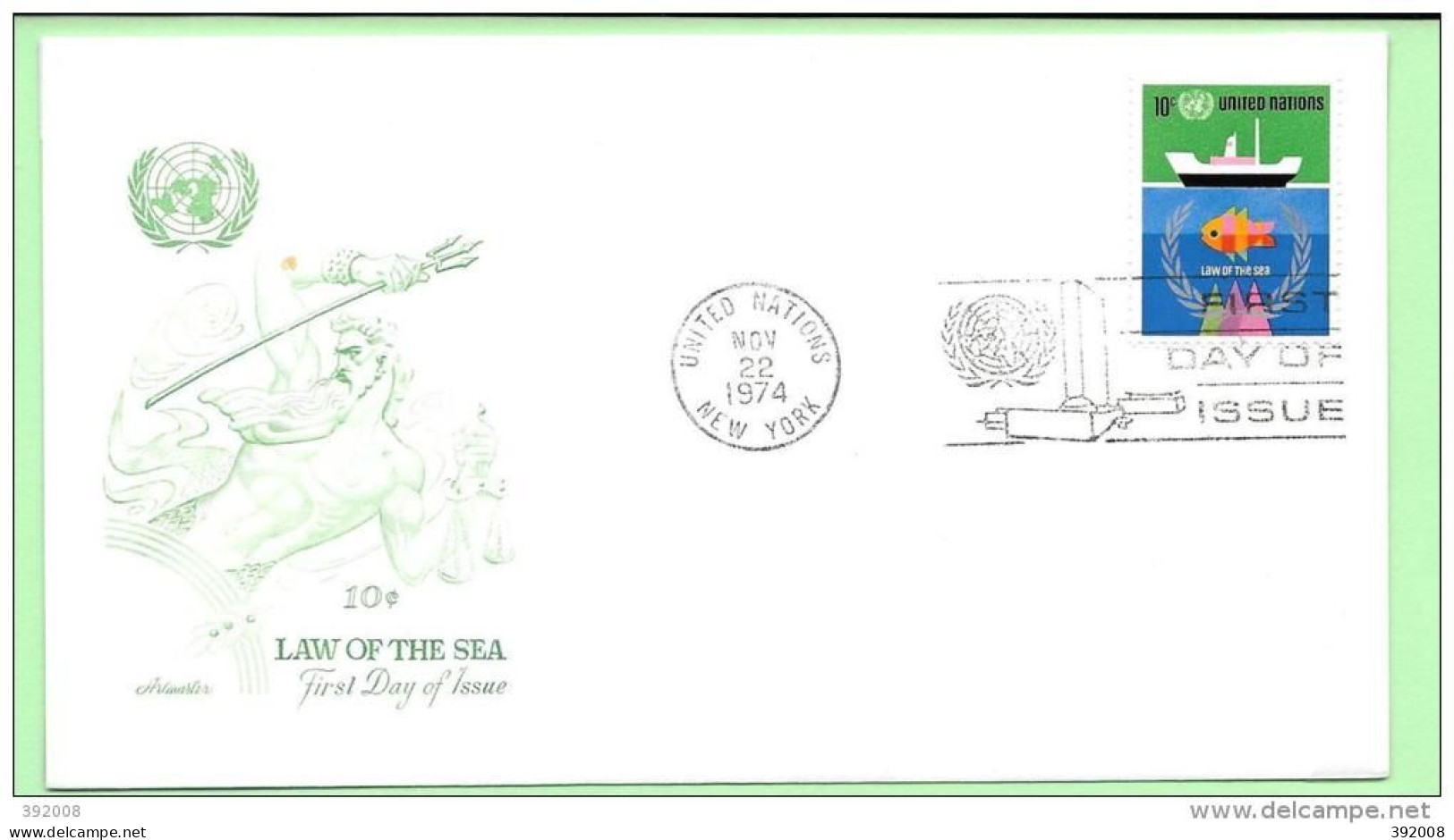 1974 - 247 - Conférence Sur Le Droit De La Mer - 11 - FDC