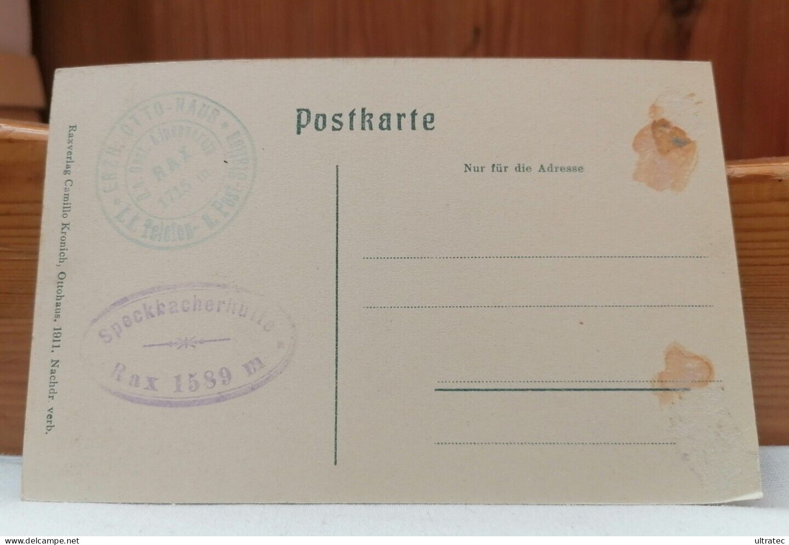 AK "RAX AM PREINTALERSTEIG 1911" SCHÖNE ALTE POSTKARTE HISTORISCH VINTAGE ANTIK  ANSICHTSKARTE NÖ  HEIMAT SAMMLER - Raxgebiet