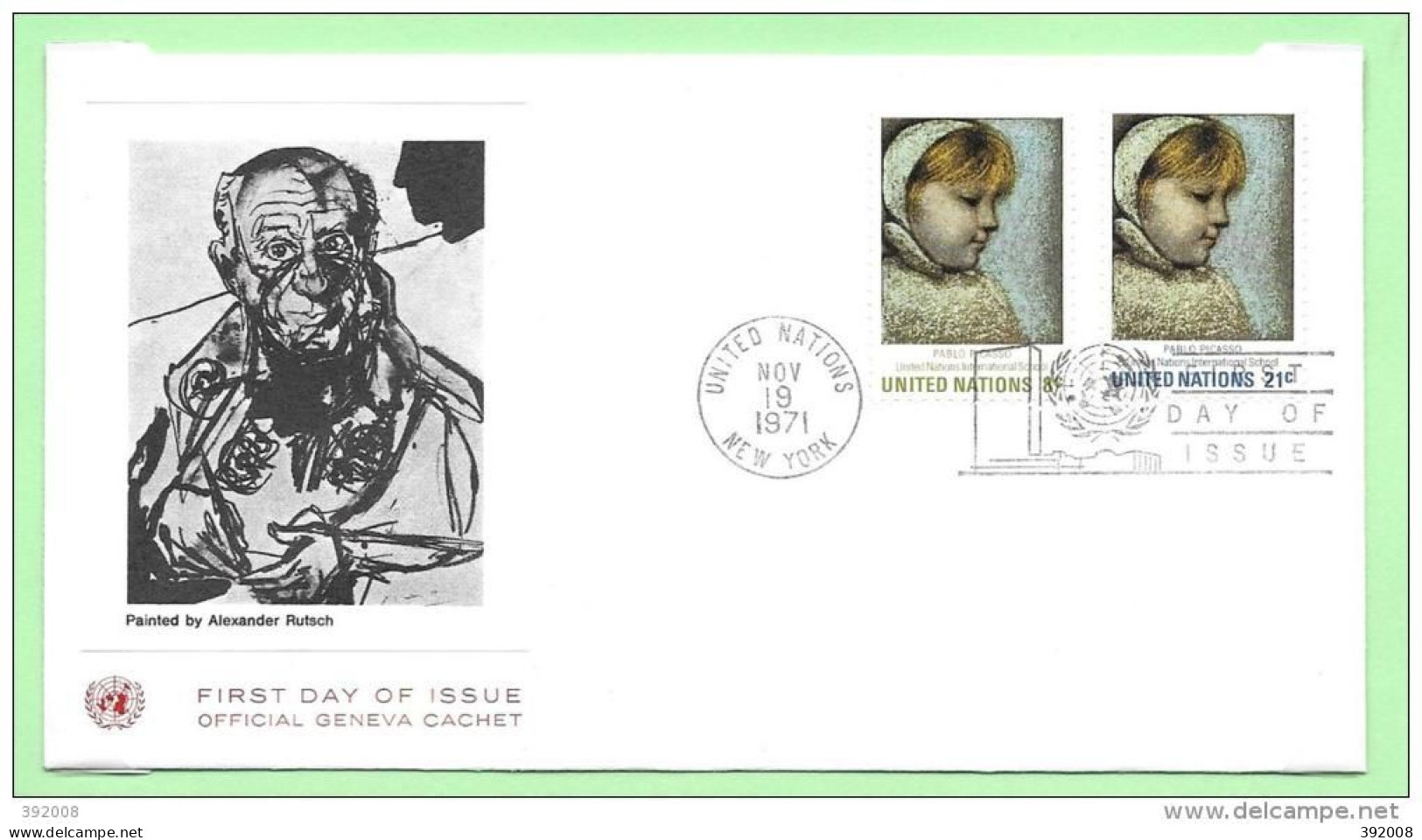 1971 - 217- Ecole Internationale Des Nations-Unis - 7 - FDC