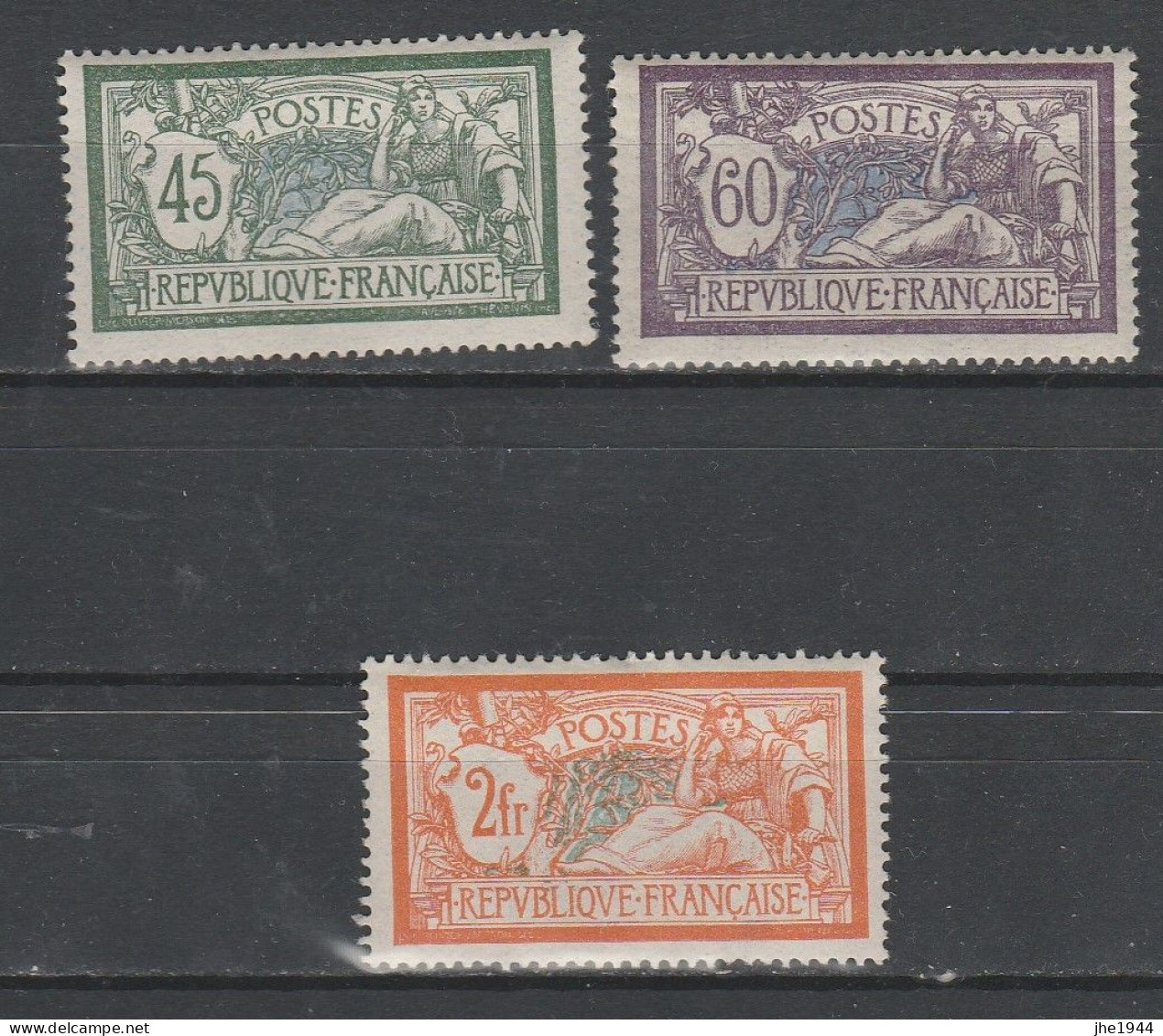 France N° 143 à 145 ** Type Mouton, 3 Valeurs - Nuevos