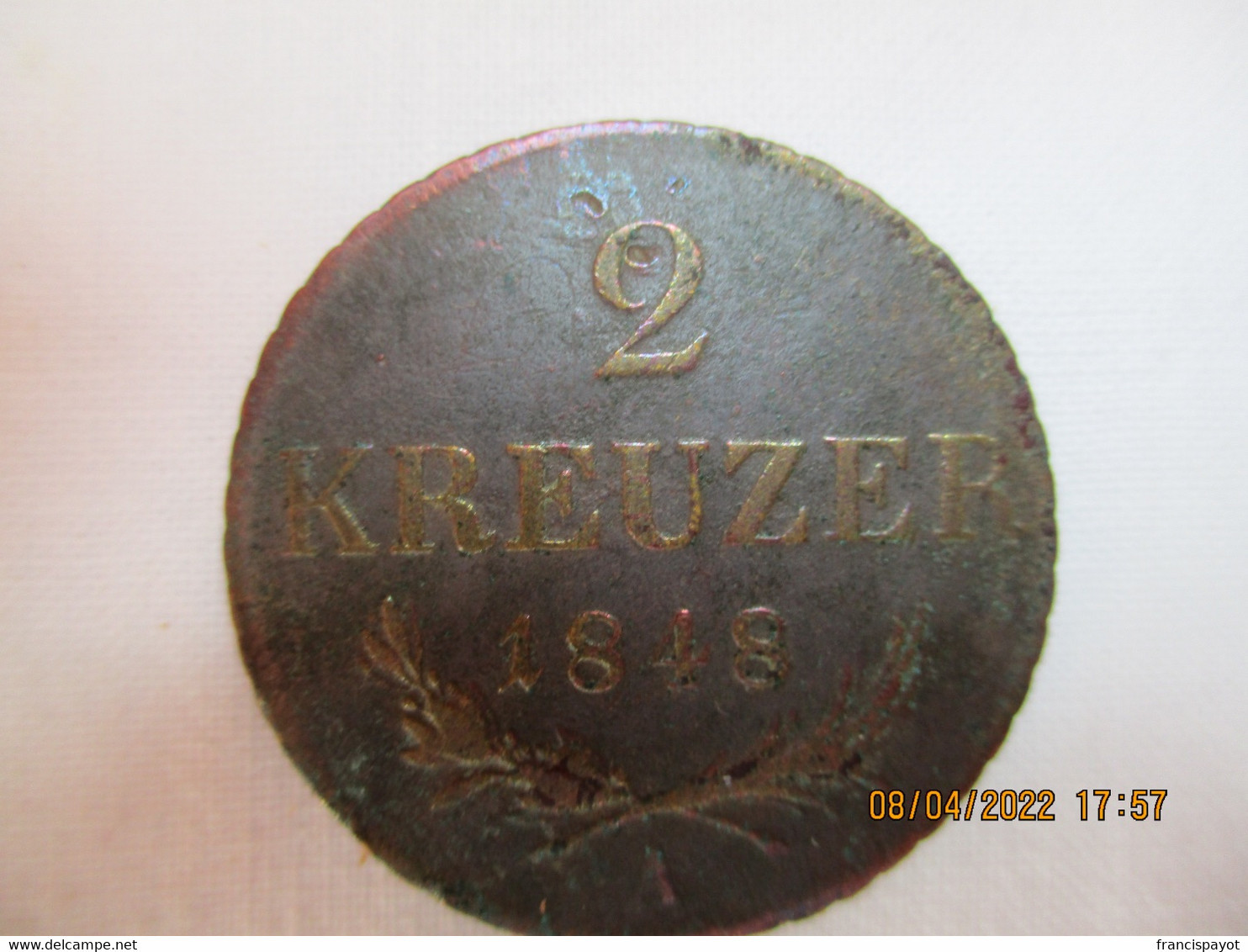 Austria 2 Kreuzer 1848 - Oesterreich
