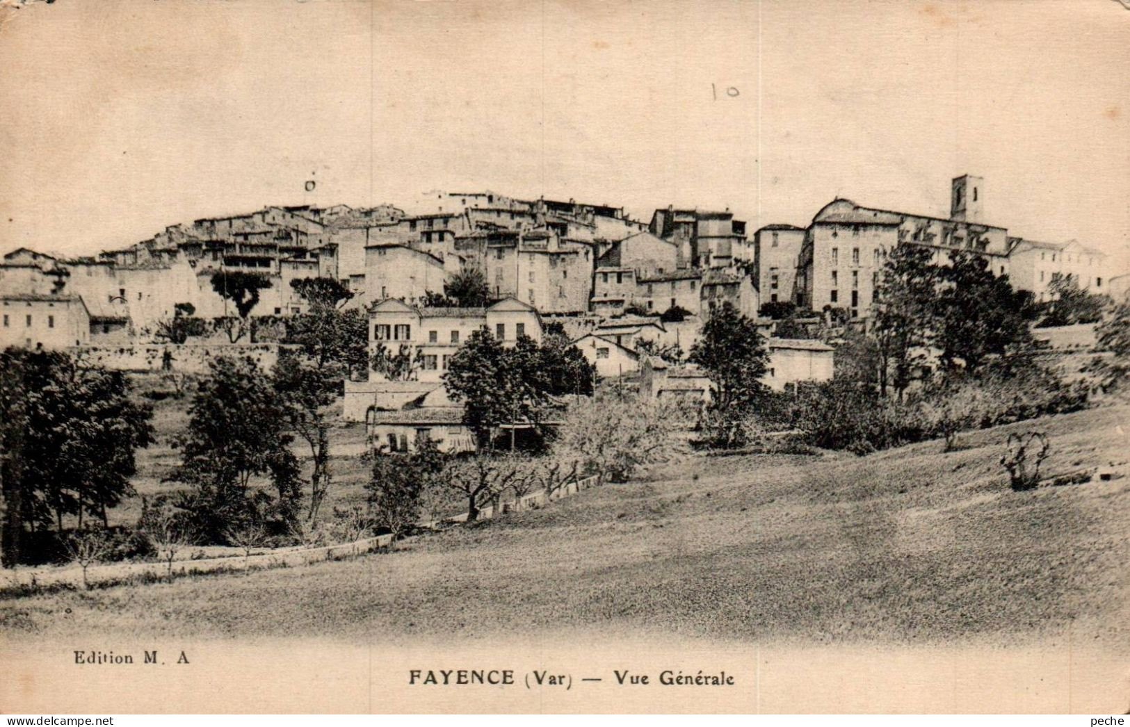 N°1398 W -cpa Fayence -vue Générale- - Fayence