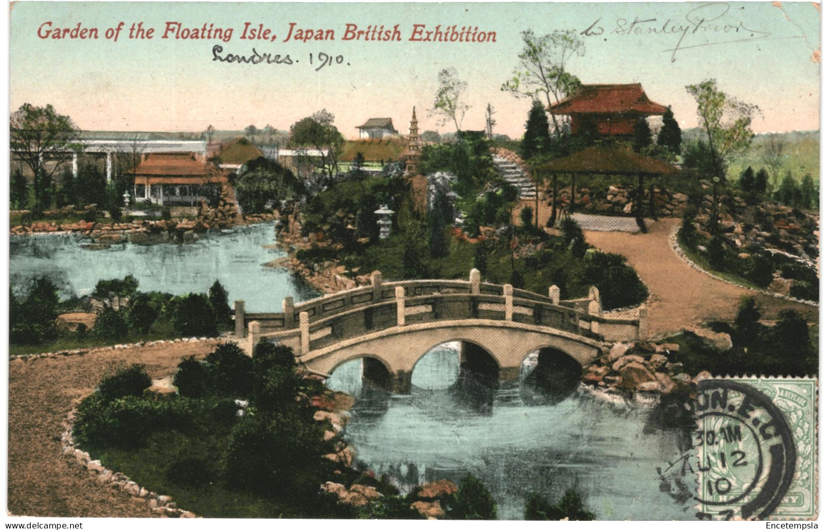 CPA Carte Postale  Royaume Uni  Garden Of Floating Isle Japan Brritish Exhibition 1910 VM80210 - Andere & Zonder Classificatie