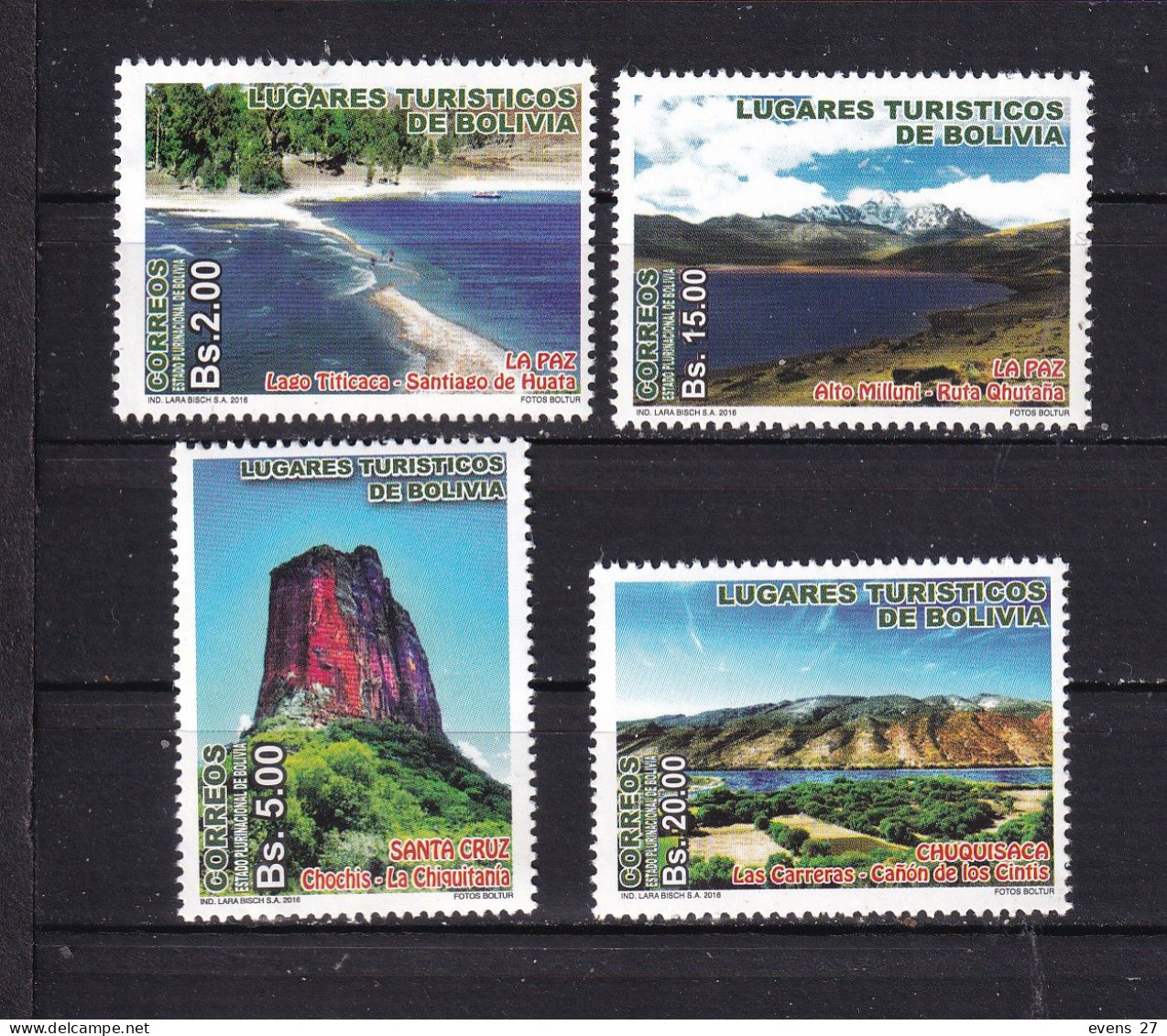 BOLIVIA-2016-TOURISM-MNH. - Bolivië