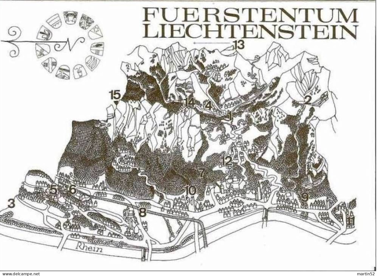 Liechtenstein 1973: GROSS-Folder Der FL-Post Officiel Mit Zu 511-525 Mi 573/599 Yv 517/599 Mit Stempel VADUZ 6.XII.73 - Maximumkarten (MC)