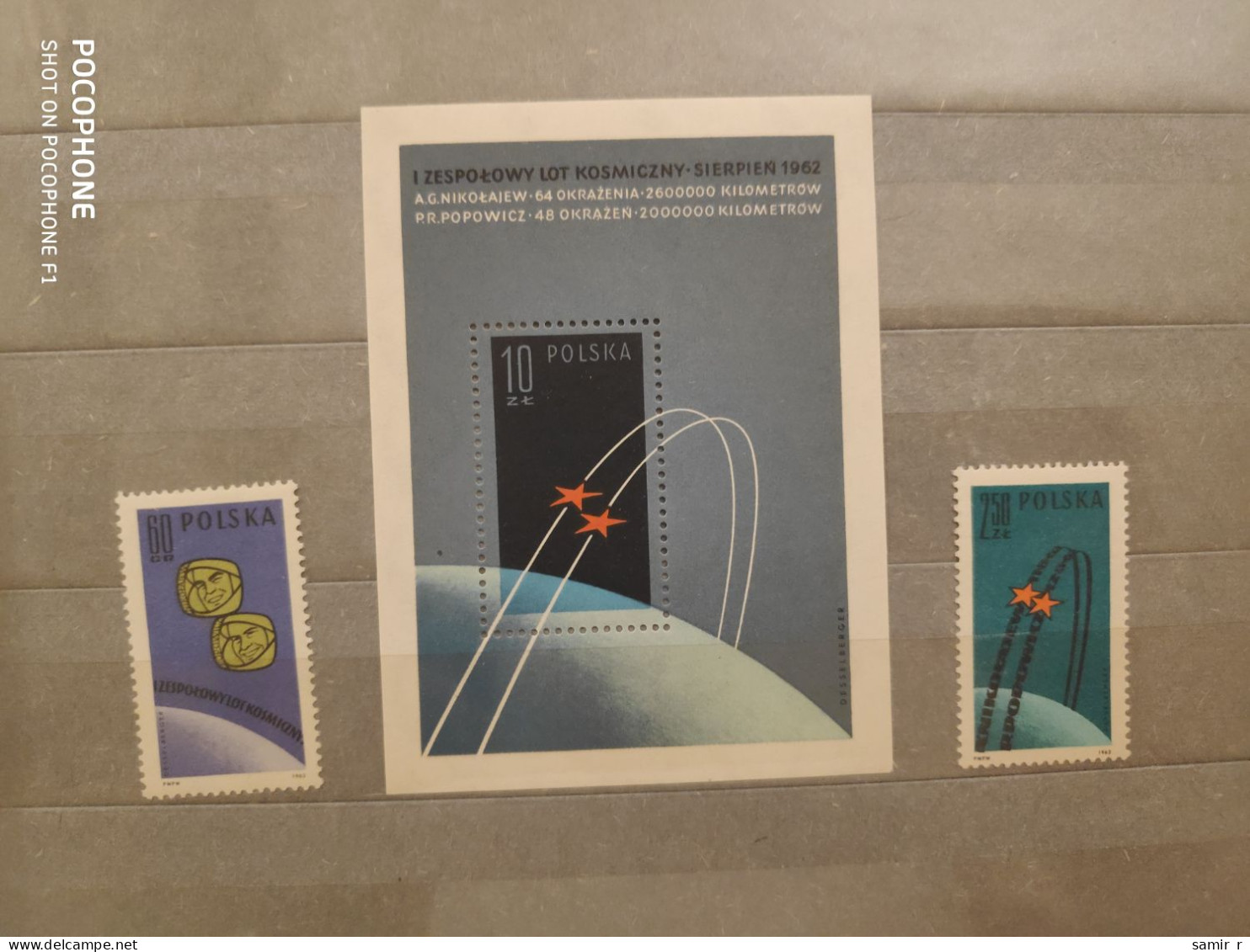 1962	Poland	Space (F92) - Unused Stamps