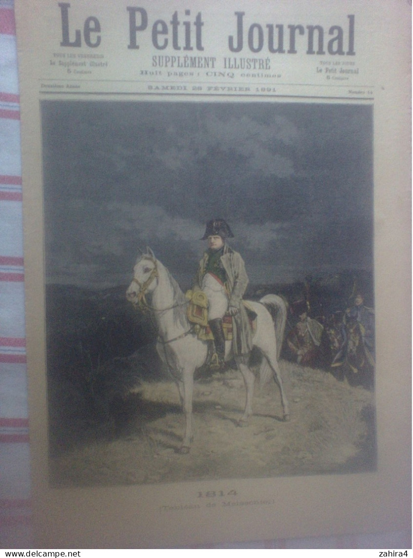 Le Petit Journal N°14 1814 Napoléon Meissonier Amazone Guerrier Féticheur Dahomé Chansonn D' La Braise Aristide Bruant - Revues Anciennes - Avant 1900