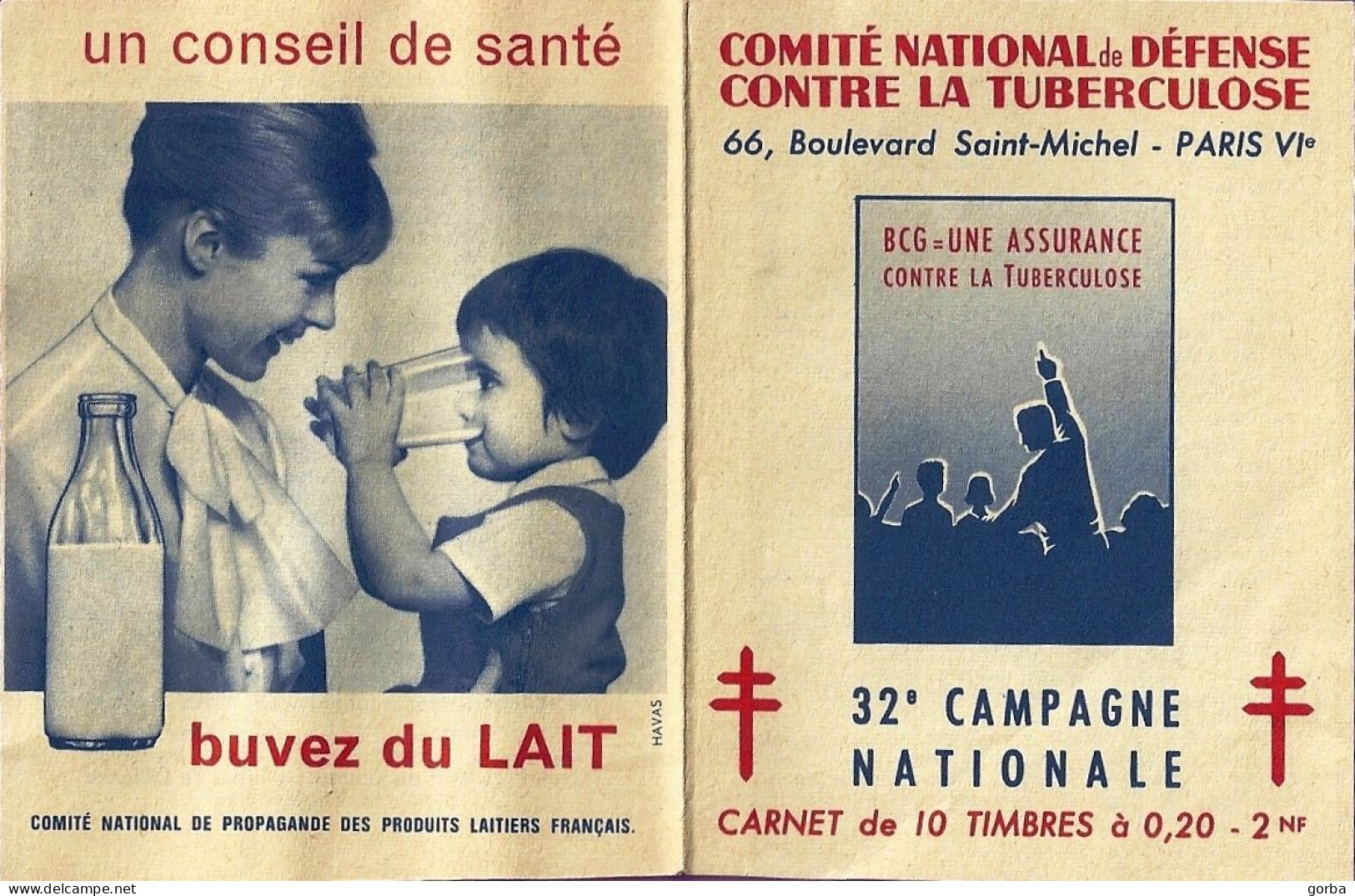 *Carnet Complet Contre La Tuberculose Complet 10 X 0.20 F - 32ème Campagne -1962/1963 - Antituberculeux