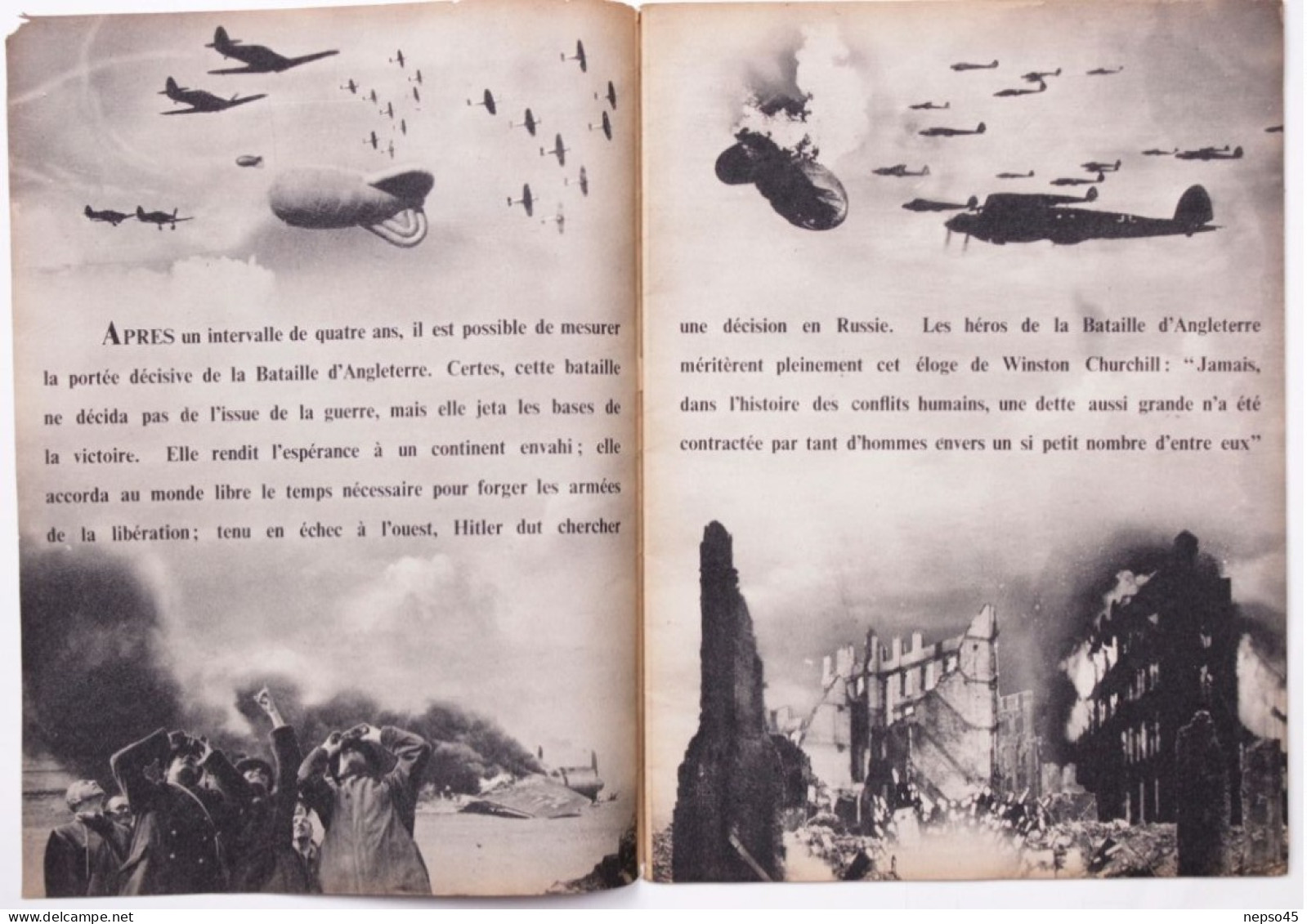 Le Tournant De La Guerre.le R.A.F.première Défaite Allemande.Imprimé Pour Service D'Information Britannique. - Francese