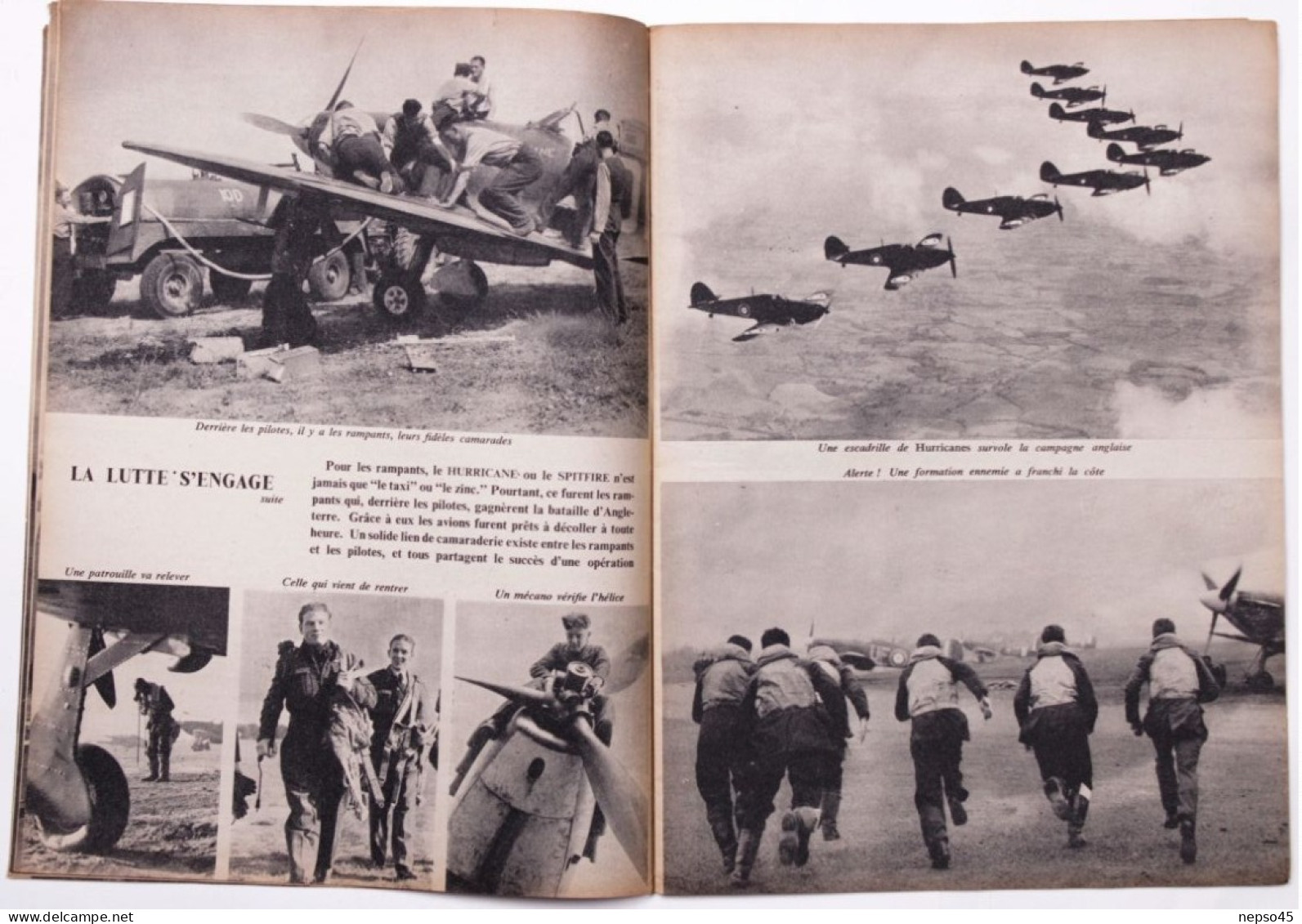 Le tournant de la Guerre.le R.A.F.première défaite allemande.Imprimé pour Service d'Information britannique.