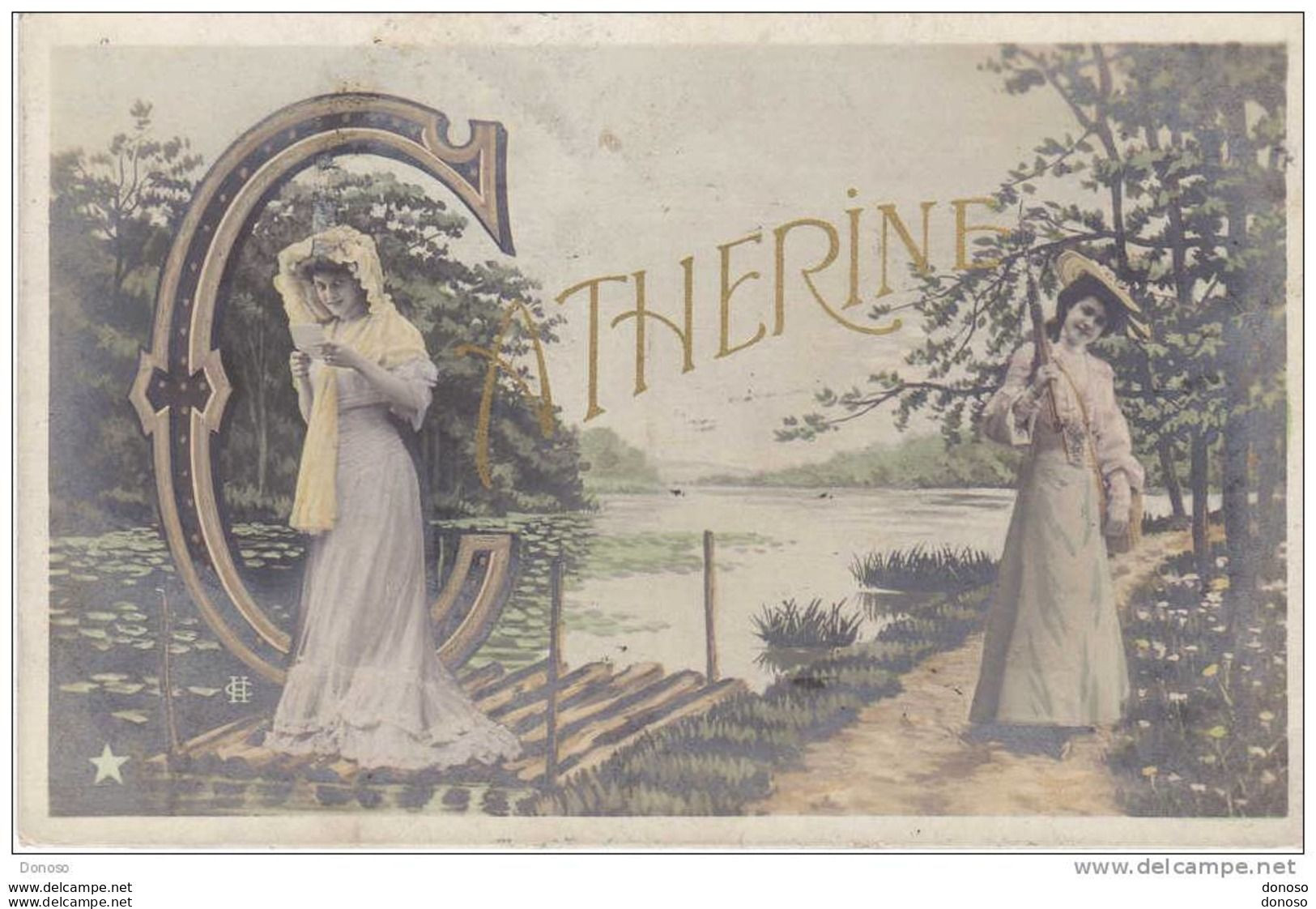 1907 SAINTE CATHERINE, Jeune Femme, Circulé - Santa Caterina