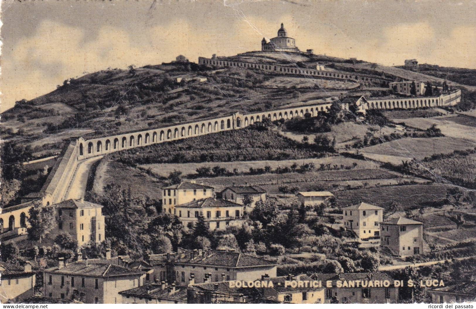 Cartolina Bologna - Portici E Santuario Di San Luca - Bologna