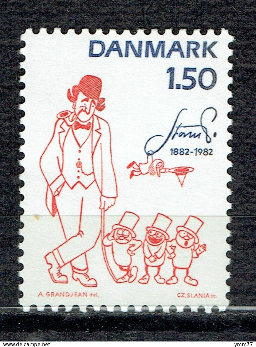 100ème Anniversaire De La Naissance De L'artiste Robert Storm Petersen : "3 Petits Hommes Et L'homme Numéro" - Unused Stamps