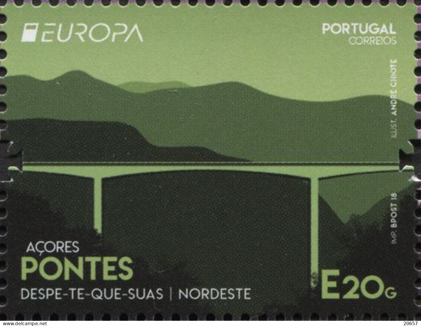 Açores Portugal 620/21 Europa, Pont - 2018