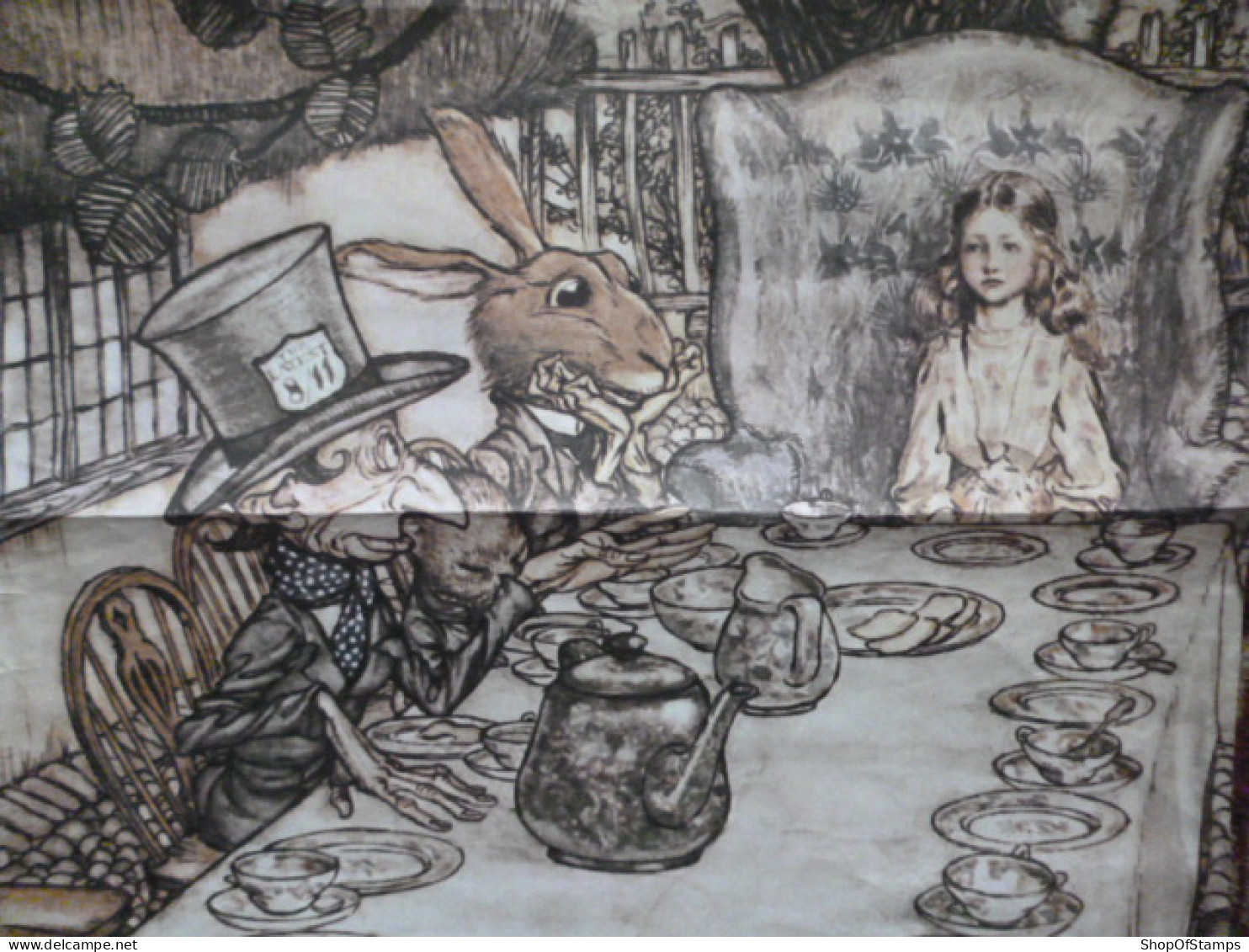 POSTER A MAD TEA PARTY By ARTHUR RACKHAM - Affiches