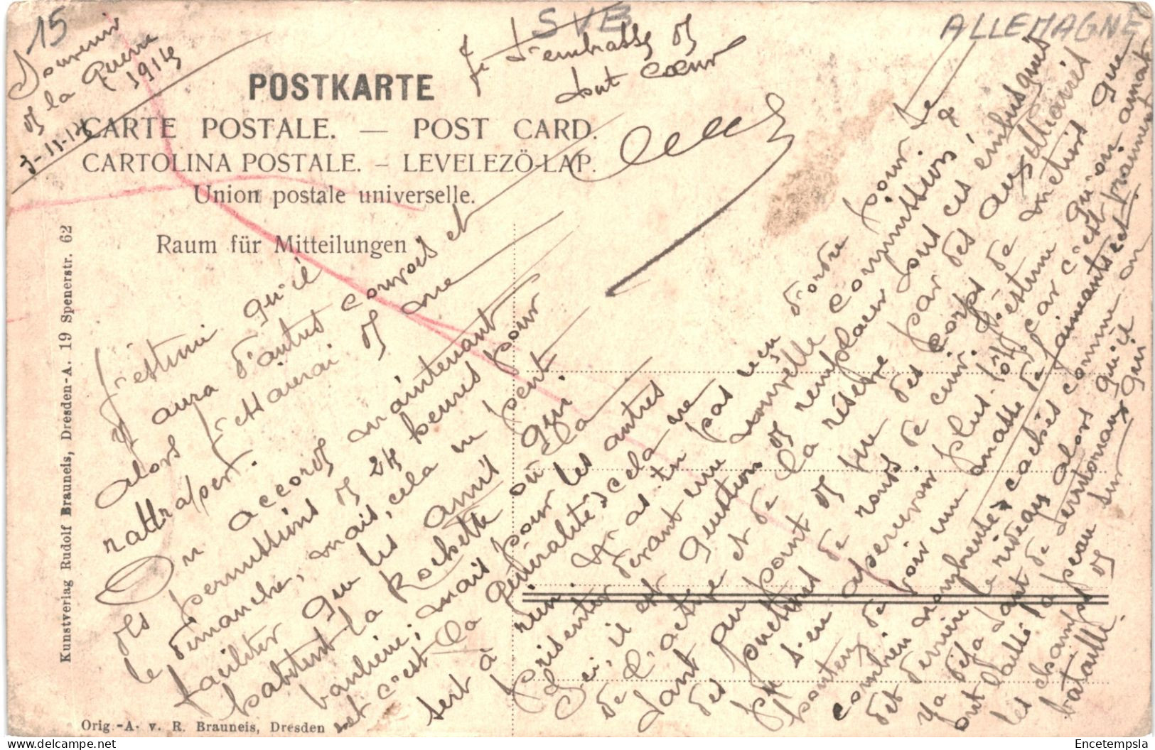 CPA Carte Postale Germany Dresden Enthüllung Des Konig Albert Denmals 23/04/1906  VM80212 - Dresden