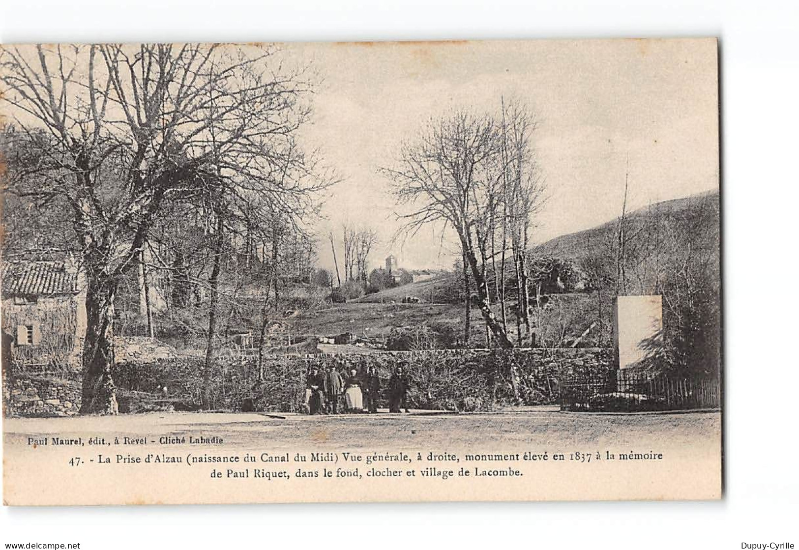 La Prise D'ALZAY - Vue Générale - Village De LACOMBE - Très Bon état - Other & Unclassified