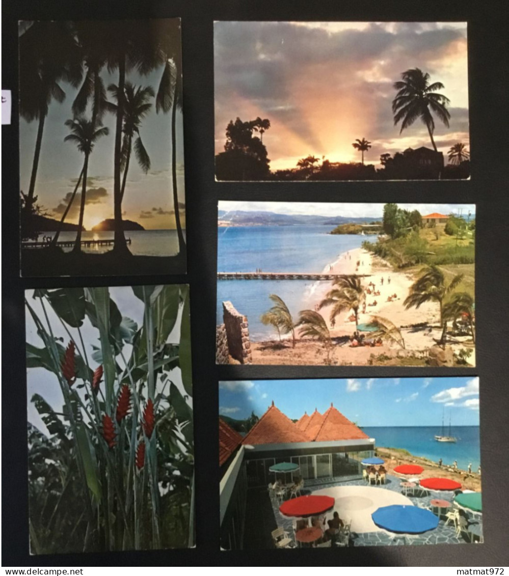 LOT 8: 5 Cartes Postales Anciennes De MARTINIQUE. Bon état. - Other & Unclassified