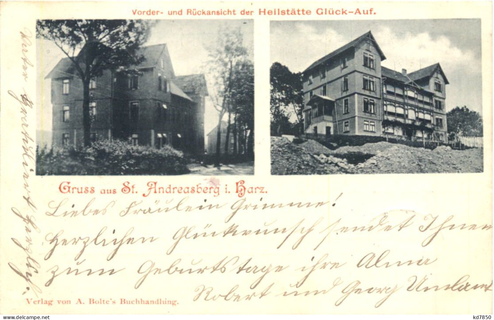 Gruss Aus St. Andreasberg - Heilstätte Glück Auf - St. Andreasberg