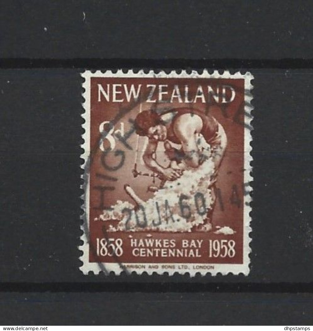 New Zealand 1958 Hawkes Bay Centenary Y.T. 373 (0) - Gebruikt
