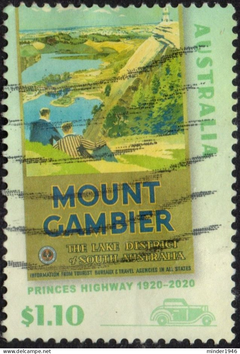 AUSTRALIA 2020 $1.10 Multicoloured, World Heritage-The Lake District Of SA Mount Gambia Used - Usados