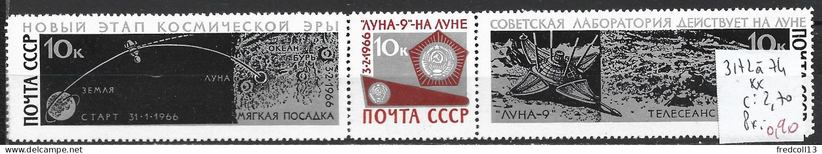 RUSSIE 3172 à 74 ** Côte 2.70 € - UdSSR