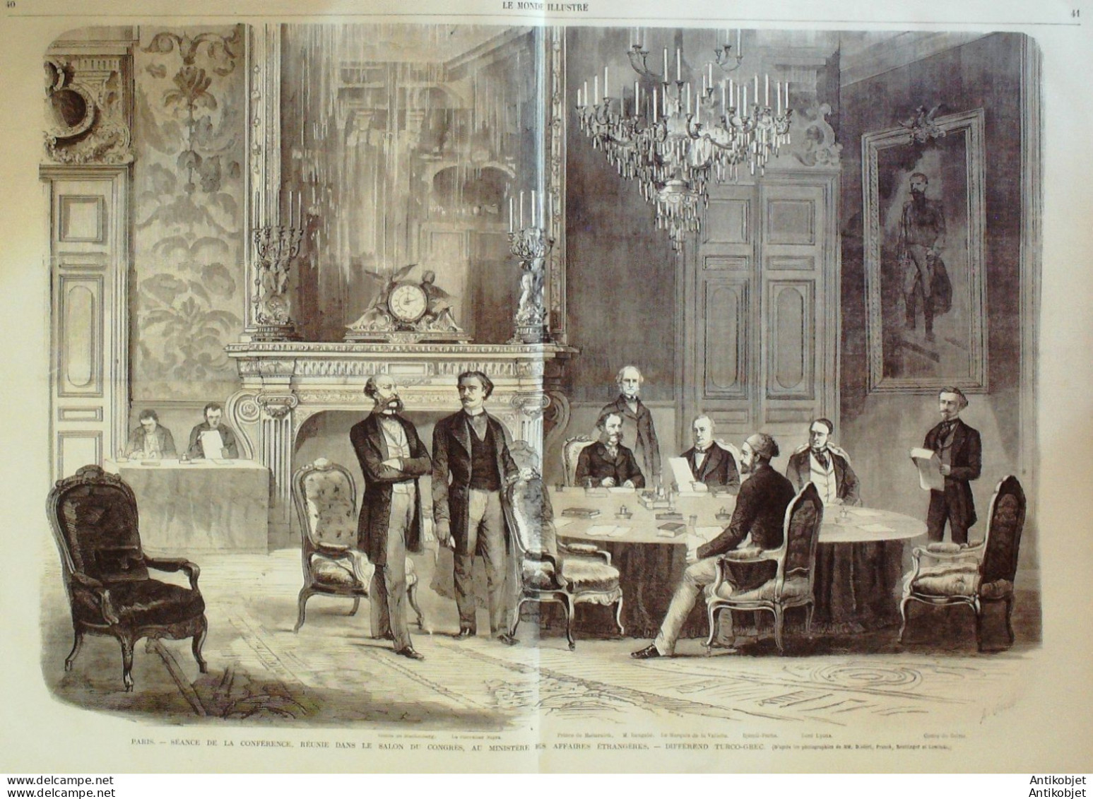 Le Monde Illustré 1869 N°614 Ambassade Chinoise Conflit Turco-Grec St Louis Cuisines Anciennes - 1850 - 1899