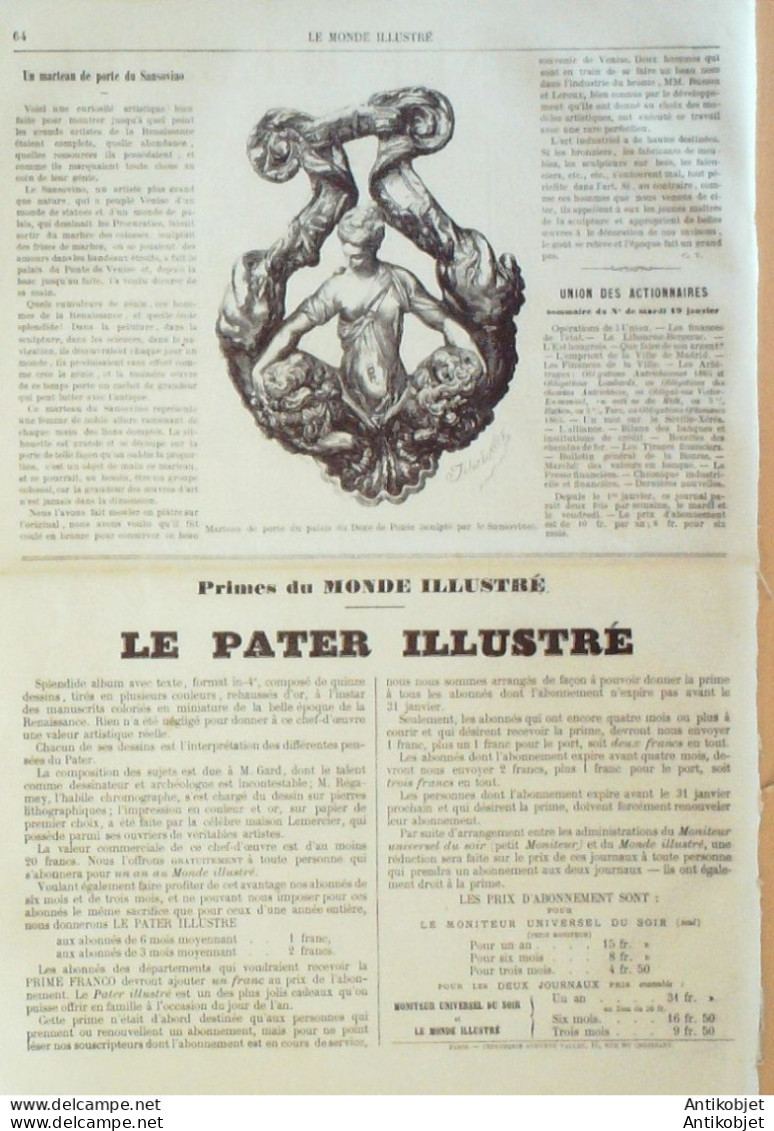 Le Monde Illustré 1869 N°615 Bordeaux (33) Grèce Athenes Le Pirée Marseille (13) - 1850 - 1899