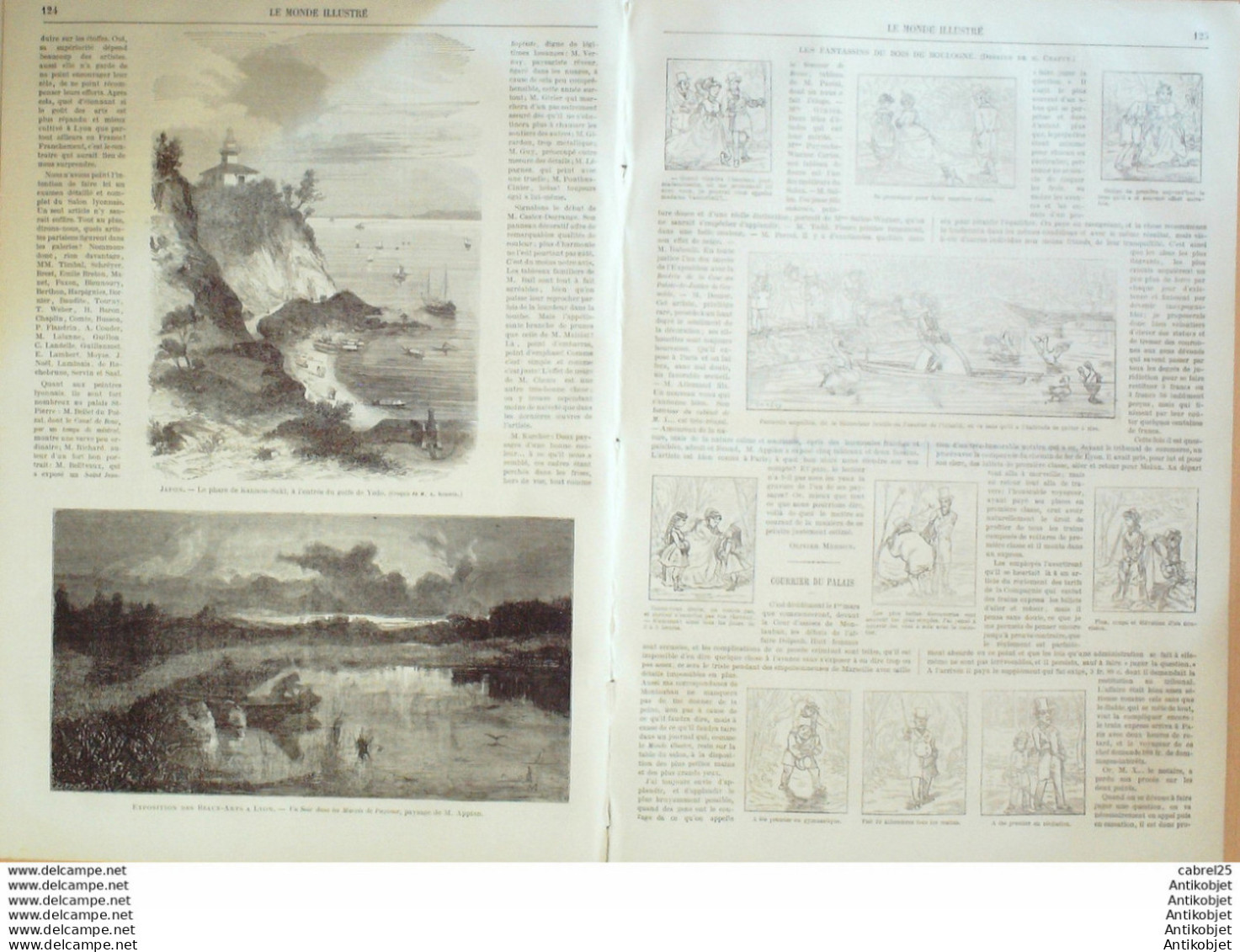 Le Monde Illustré 1869 N°619 Japon Mikado Miako Yedo Tokaido Kanno Saki St Aignan (76) Hanovre - 1850 - 1899