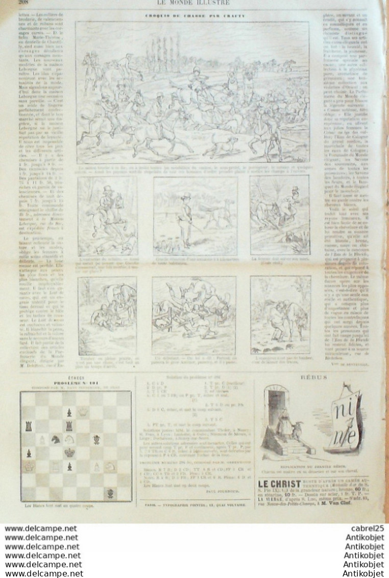 Le Monde Illustré 1869 N°624 Espagne Seville Corpus Arabie Aldhareb Teben Vélocipede - 1850 - 1899