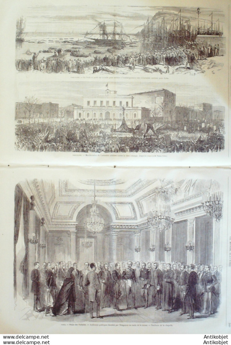 Le Monde Illustré 1869 N°627 Espagne Barcelone Turquie Urgub Angleterre Liverpool Chine Ambassadeurs - 1850 - 1899