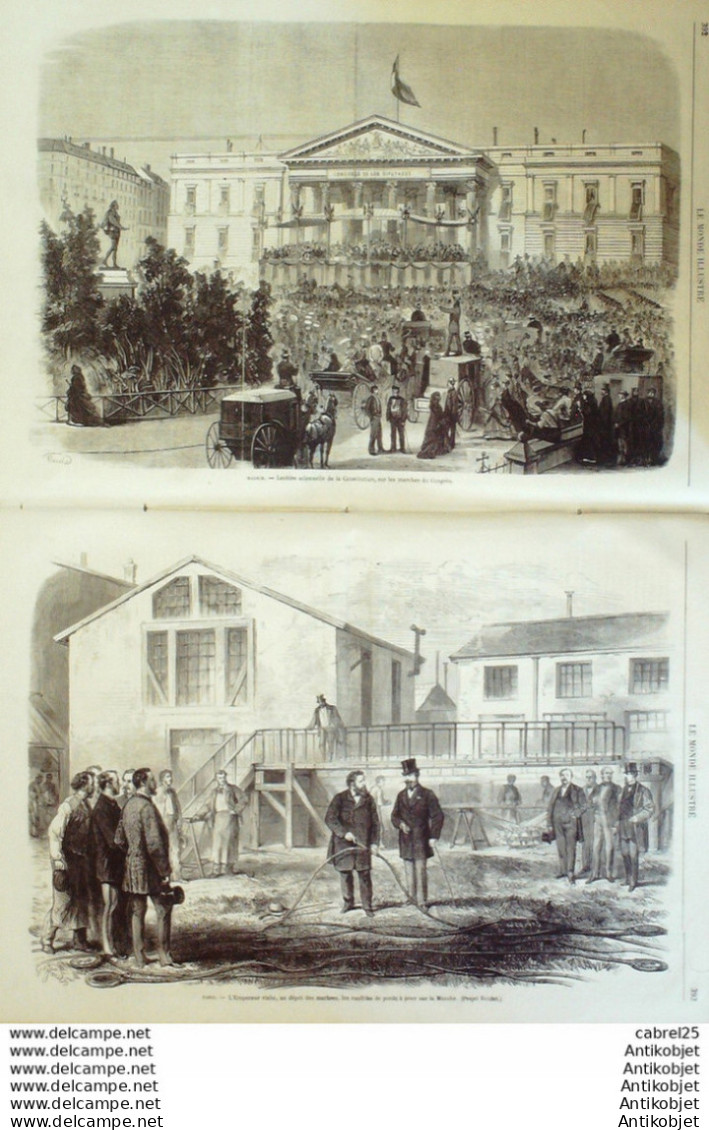 Le Monde Illustré 1869 N°636 Pays-Bas Iserlohm Berg Mark Espagne Madrid Races Canines & Felines - 1850 - 1899