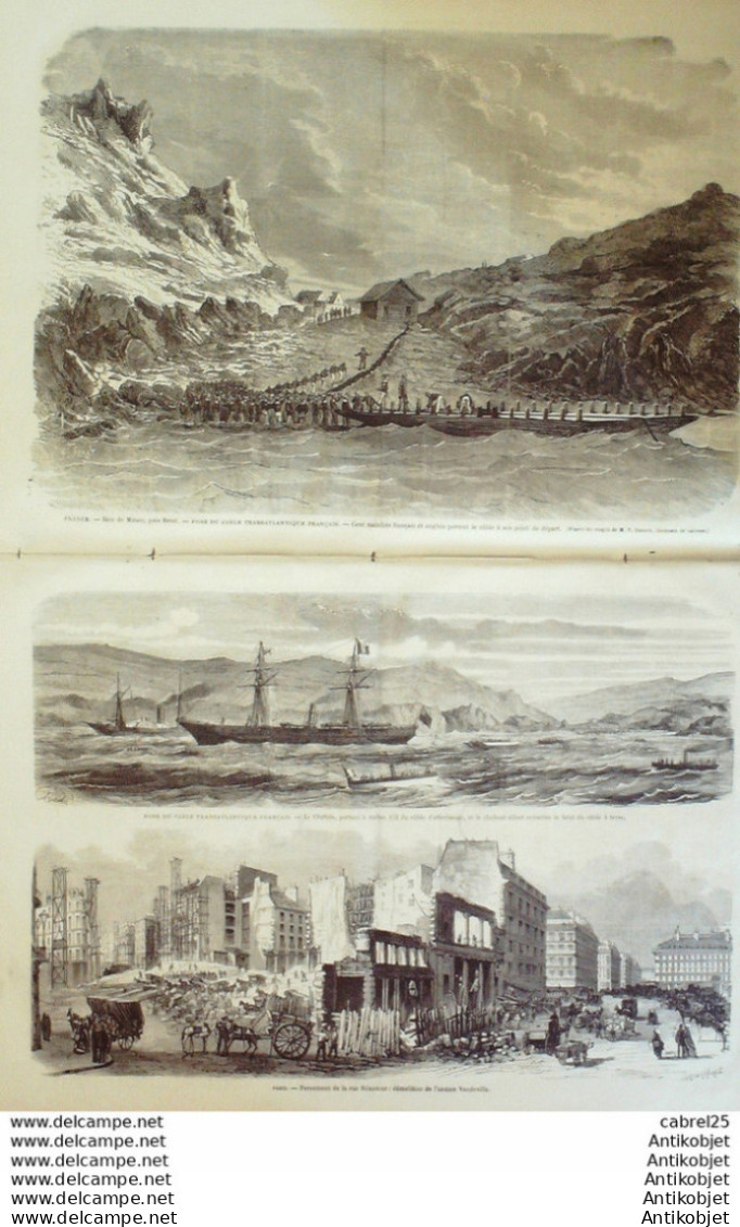 Le Monde Illustré 1869 N°637 Italie Turin Prince Carignan Brest (29) Baie De Minon Espagne Barcelone Bohémiens - 1850 - 1899