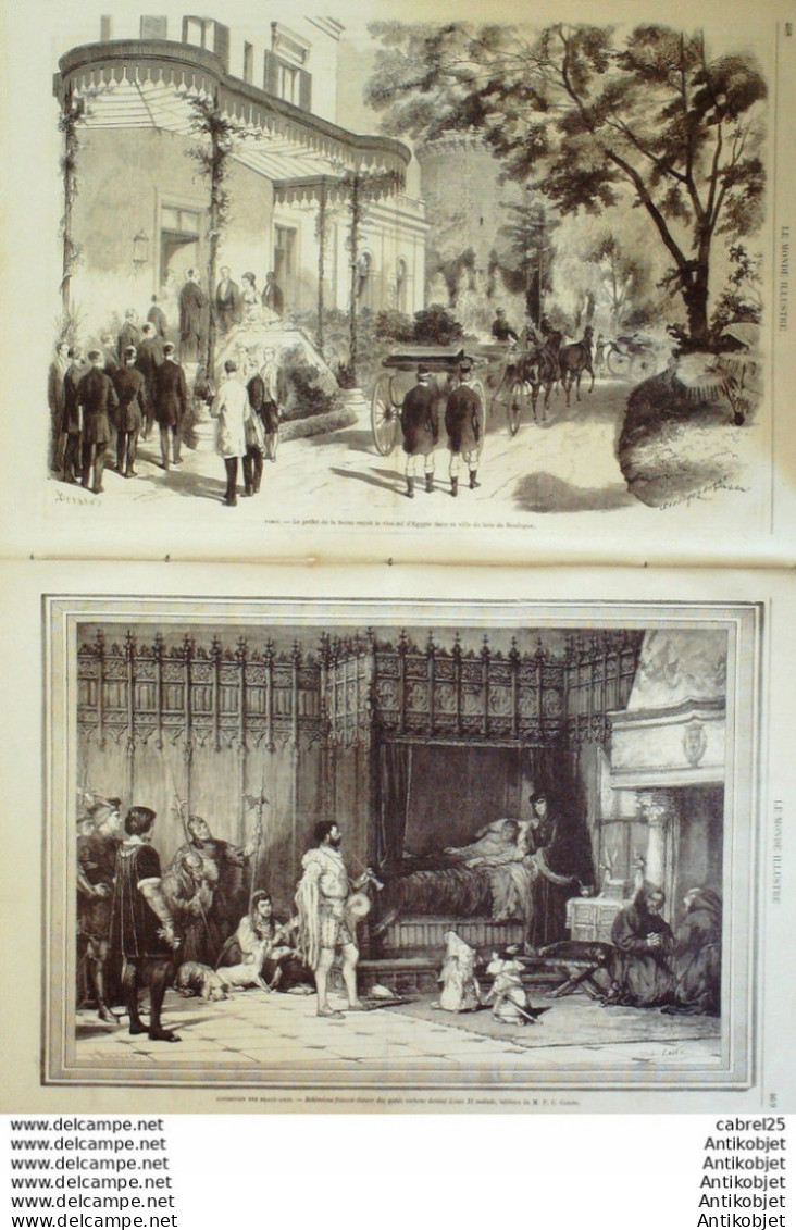 Le Monde Illustré 1869 N°637 Italie Turin Prince Carignan Brest (29) Baie De Minon Espagne Barcelone Bohémiens - 1850 - 1899