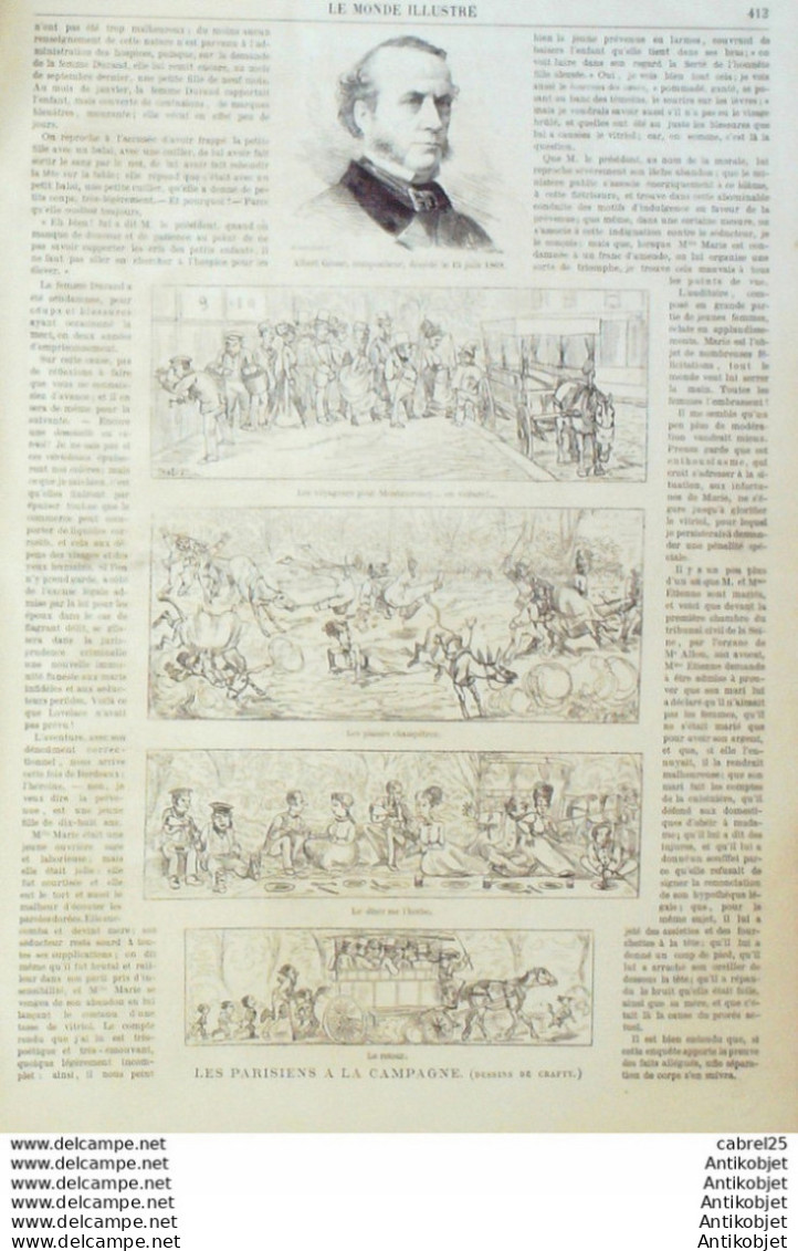 Le Monde Illustré 1869 N°637 Italie Turin Prince Carignan Brest (29) Baie De Minon Espagne Barcelone Bohémiens - 1850 - 1899