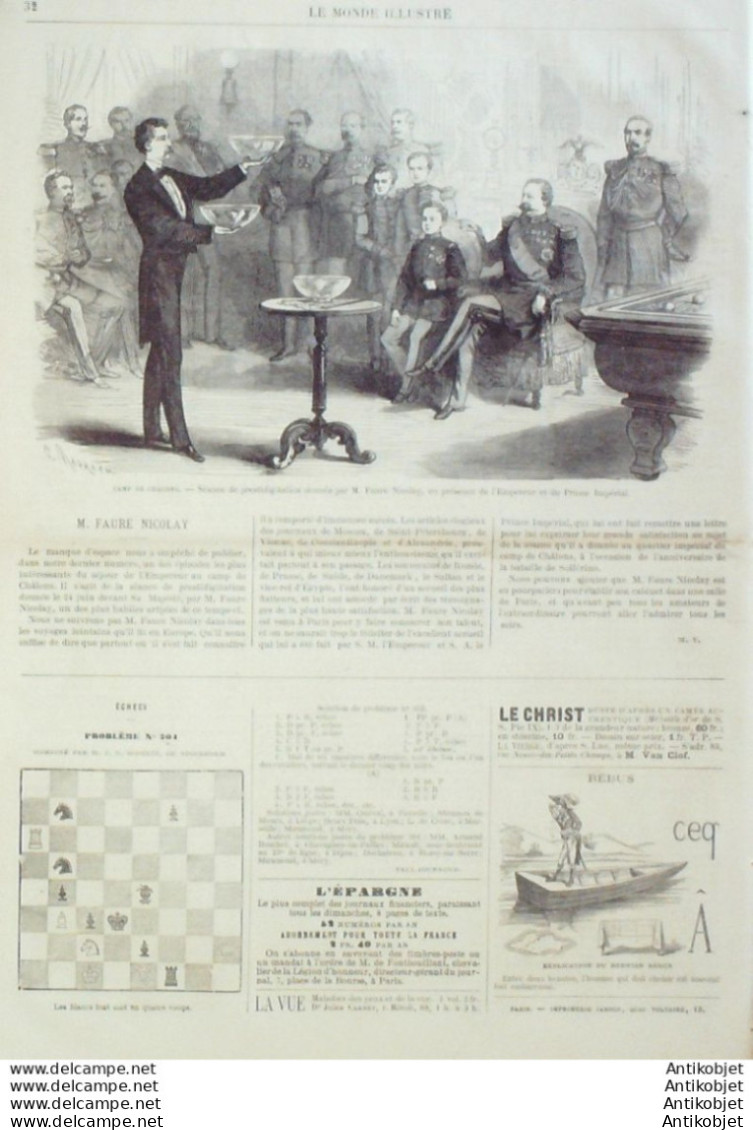 Le Monde Illustré 1869 N°639 Egypte Kantara Isthme De Suez Chalons (51) Ville D'Avray (92) - 1850 - 1899